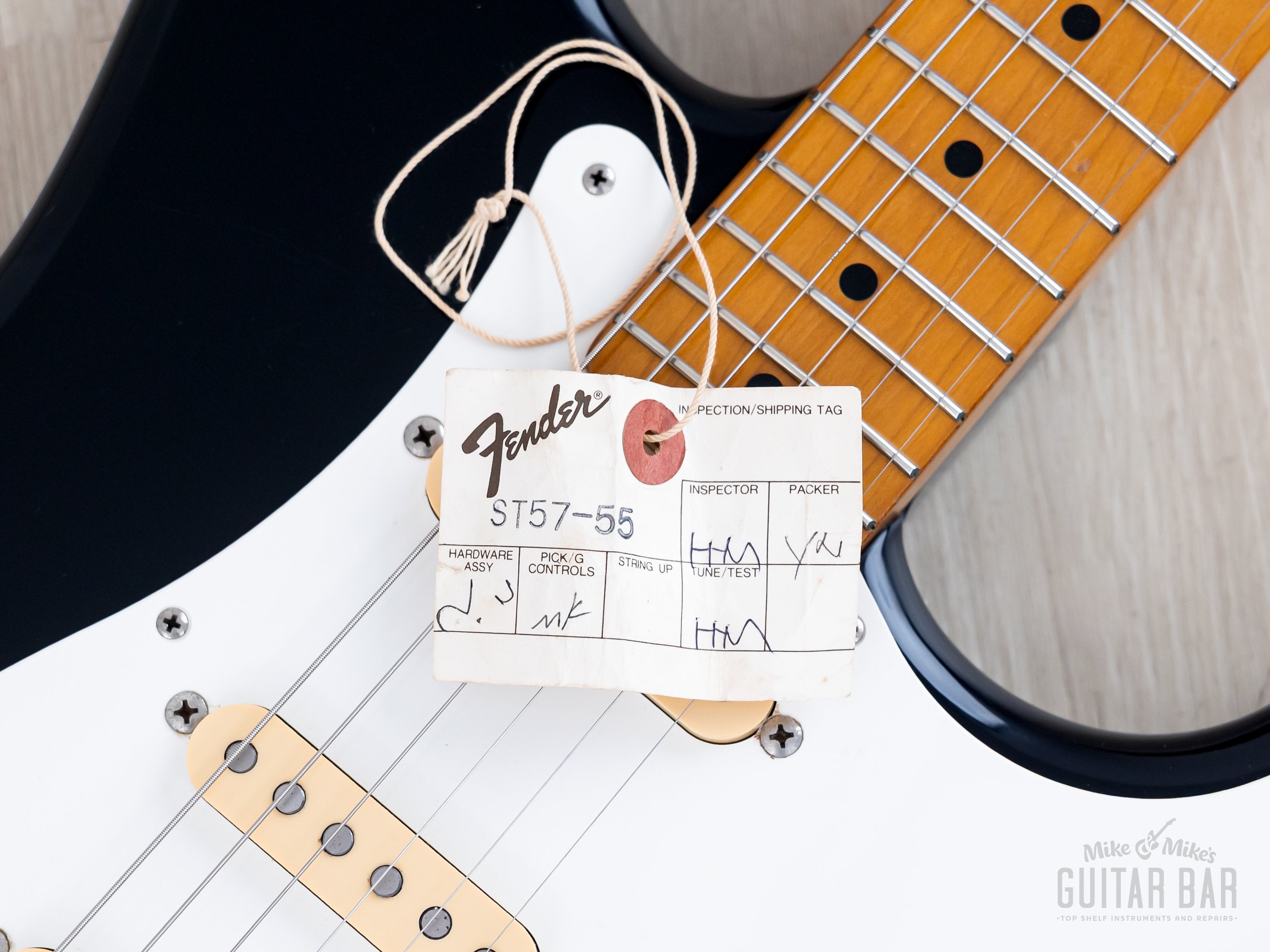 1988 Fender Stratocaster '57 Vintage Reissue ST57-55 Black w/ Hangtag,