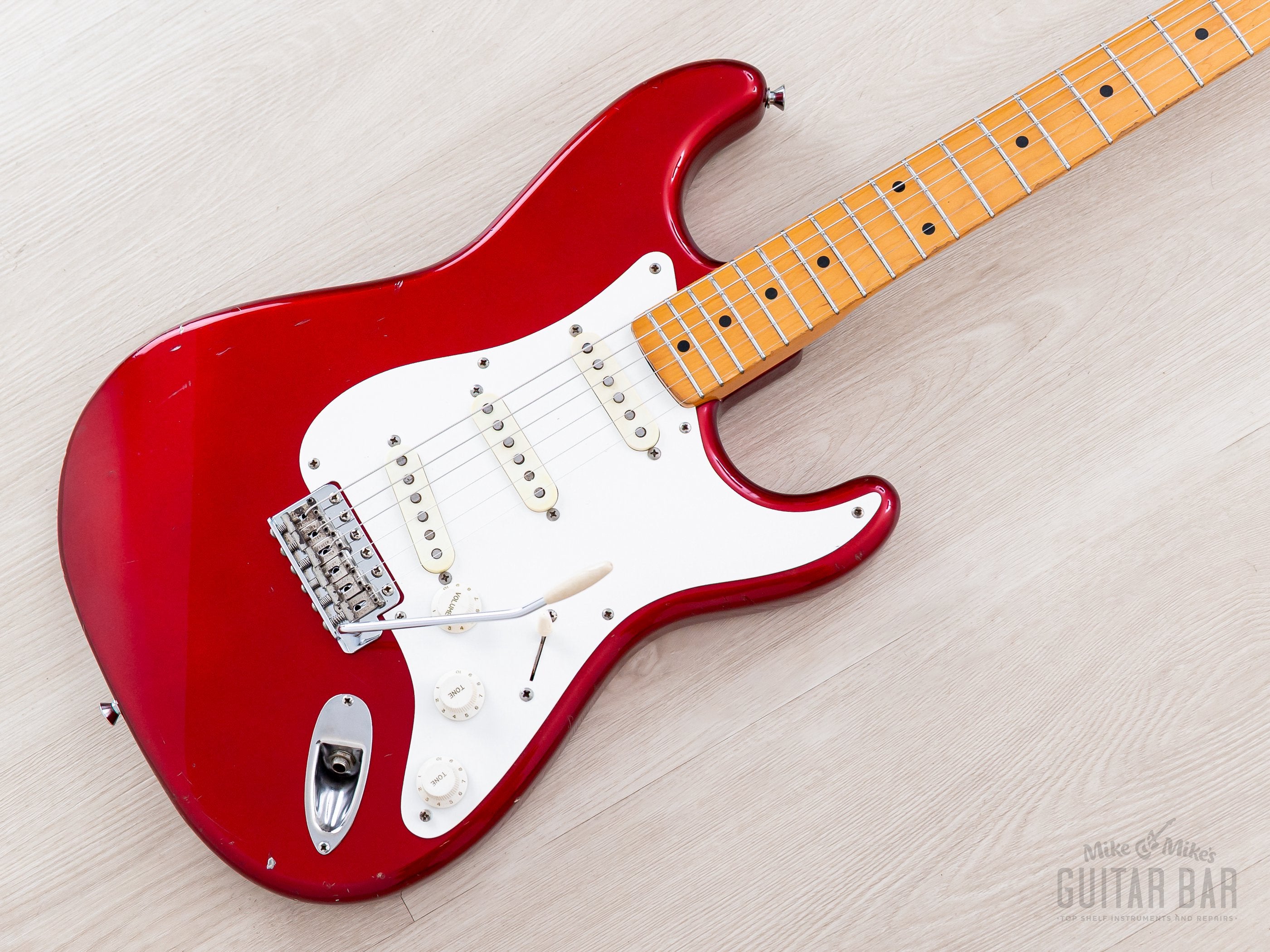 1983 Fender JV '57 Stratocaster ST57-65 Candy Apple Red 100% Original