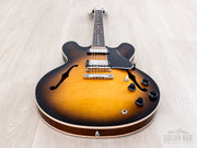 2001 Gibson ES-335 Dot Vintage Sunburst - full front, low angle