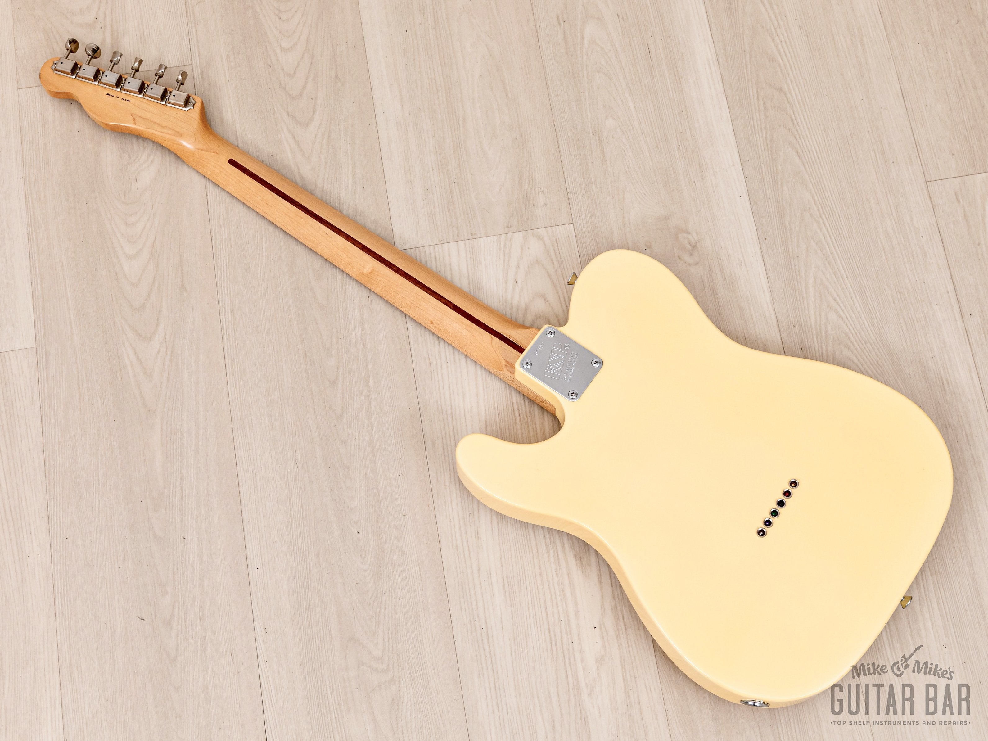 1988 ESP 400 Series Model T-454 T-Style Vintage Guitar Olympic White, Near-Mint w/ Case