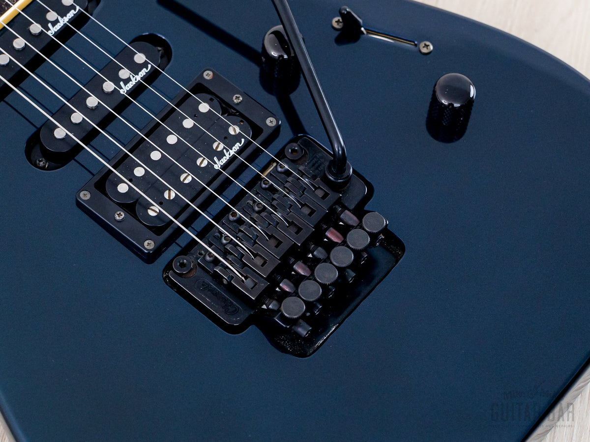 Bridge humbucker and tremolo close-up