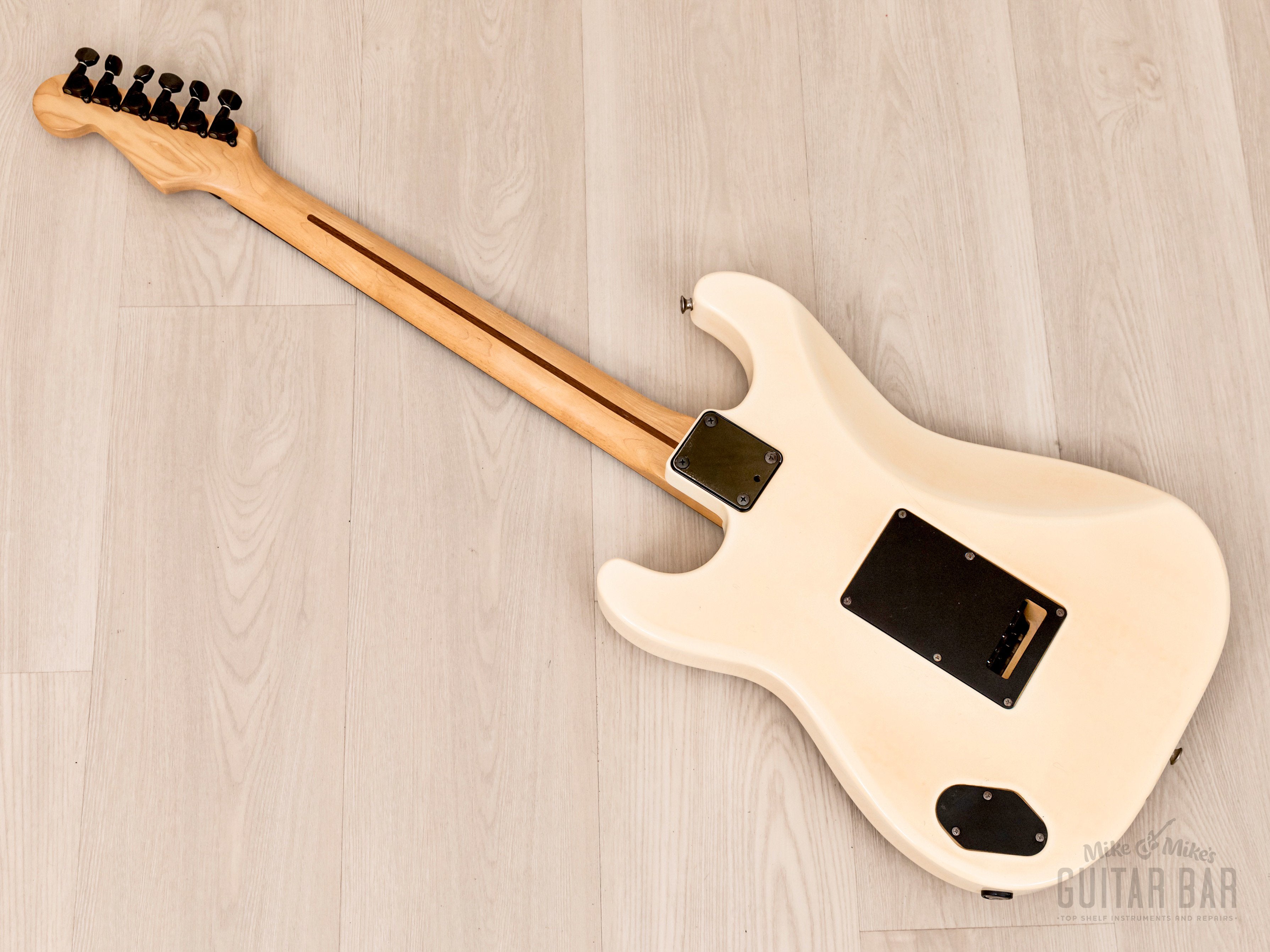 1986 Fender Boxer Series Stratocaster SF-451 SSH Snow White w/ Kahler, Japan MIJ Fujigen