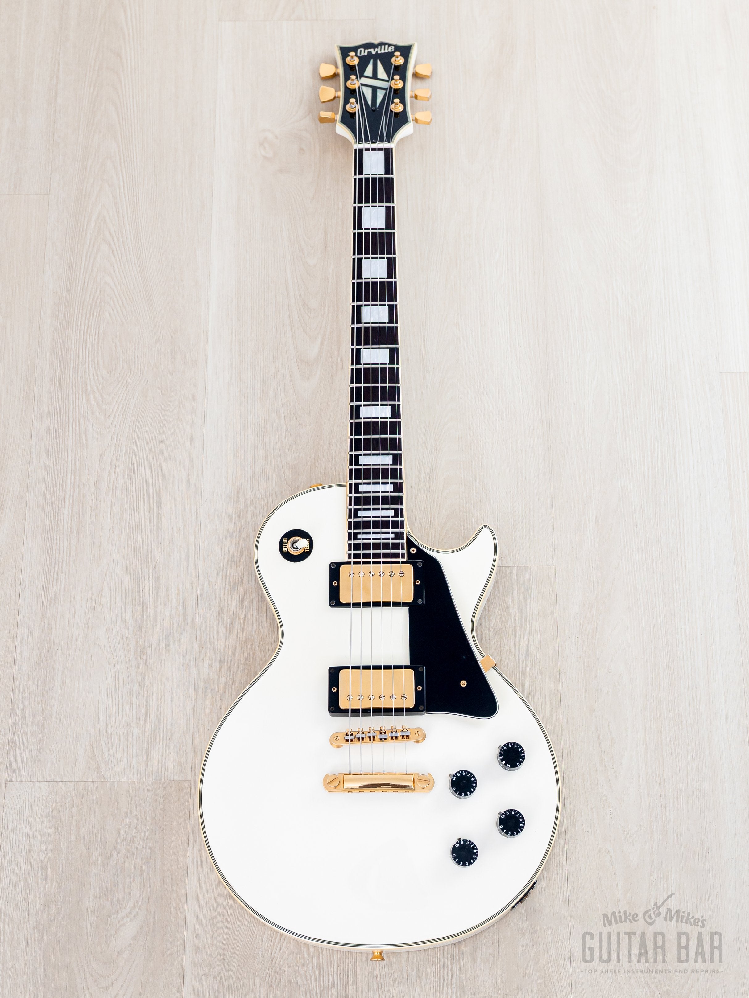 1990 Orville Les Paul Custom LPC-75 Alpine White Gibson-Licensed, Japa