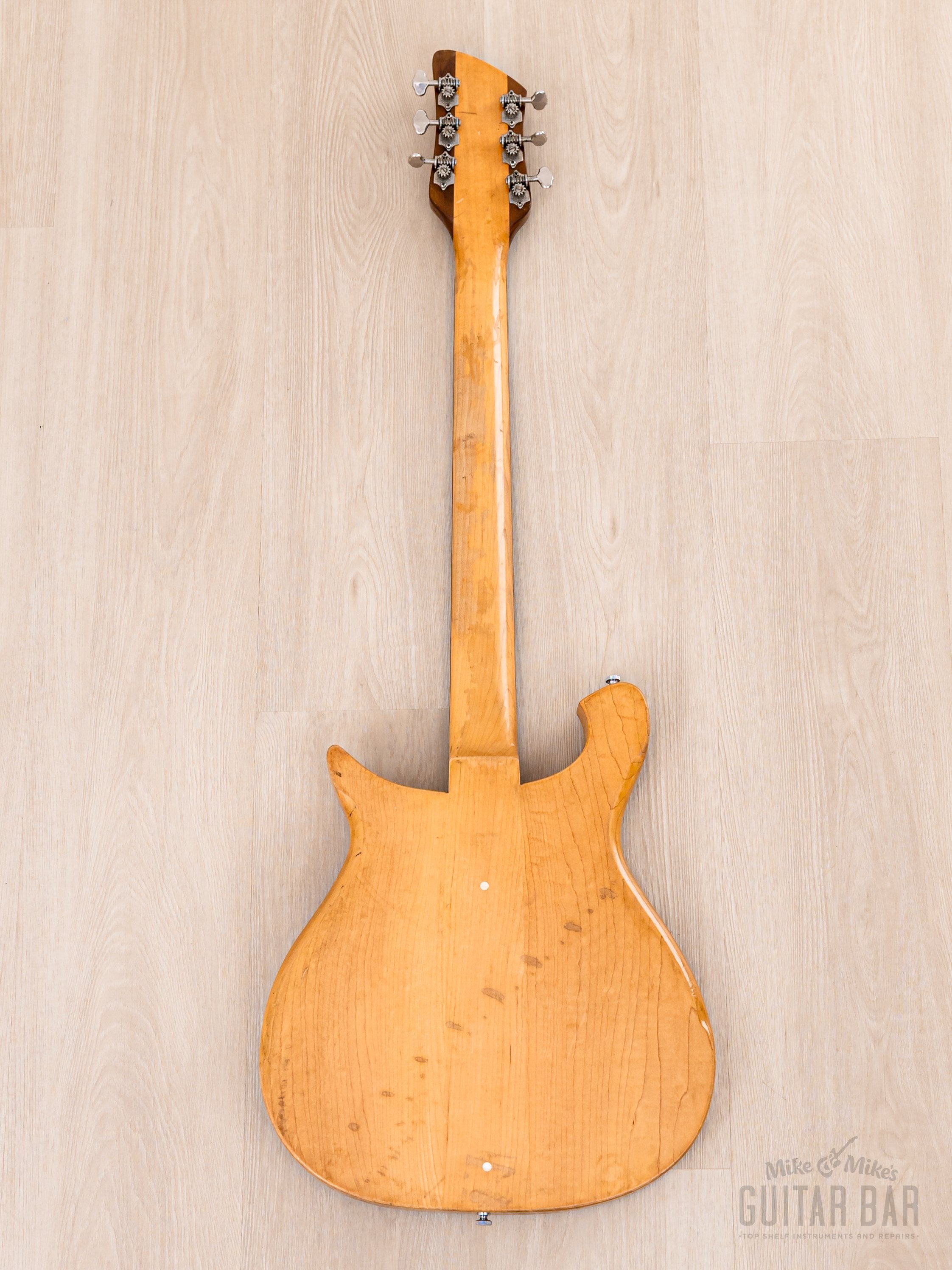 1961 Rickenbacker 450 Combo Vintage Electric Guitar Mapleglo w/ Toaster Top Pickups, Case