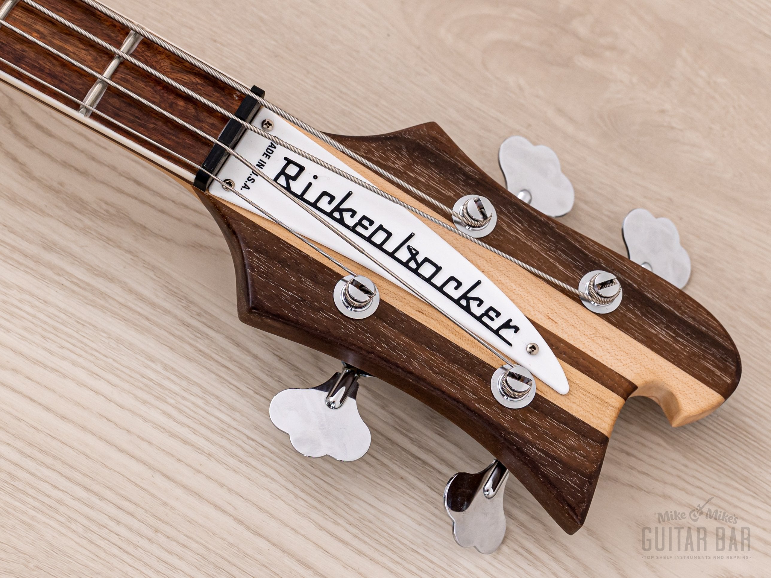 2022 Rickenbacker 4003 CB Satin Mapleglo Checkerboard Binding, Near-Mint w/ Case, Tags