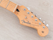 2024 Fender Hybrid II Stratocaster Flame Celeste Blue, headstock front