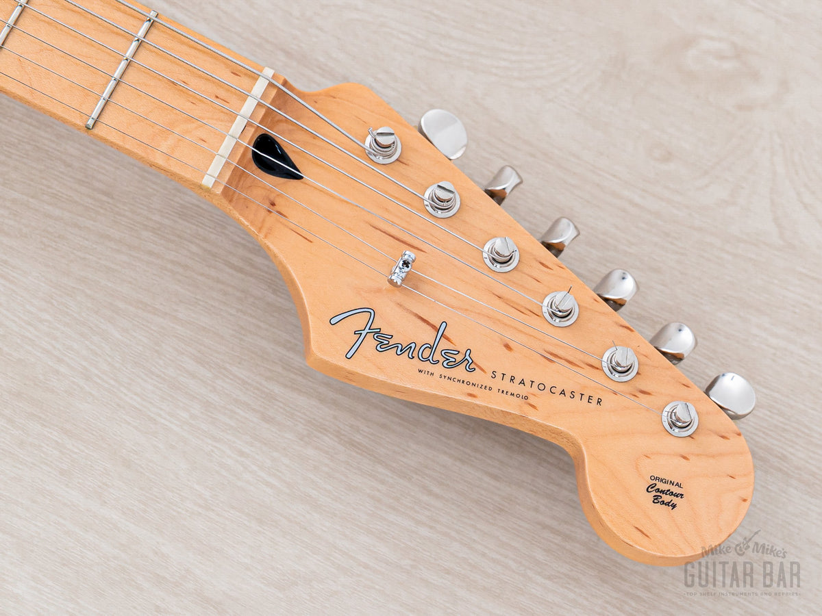 2024 Fender Hybrid II Stratocaster Flame Celeste Blue, headstock front