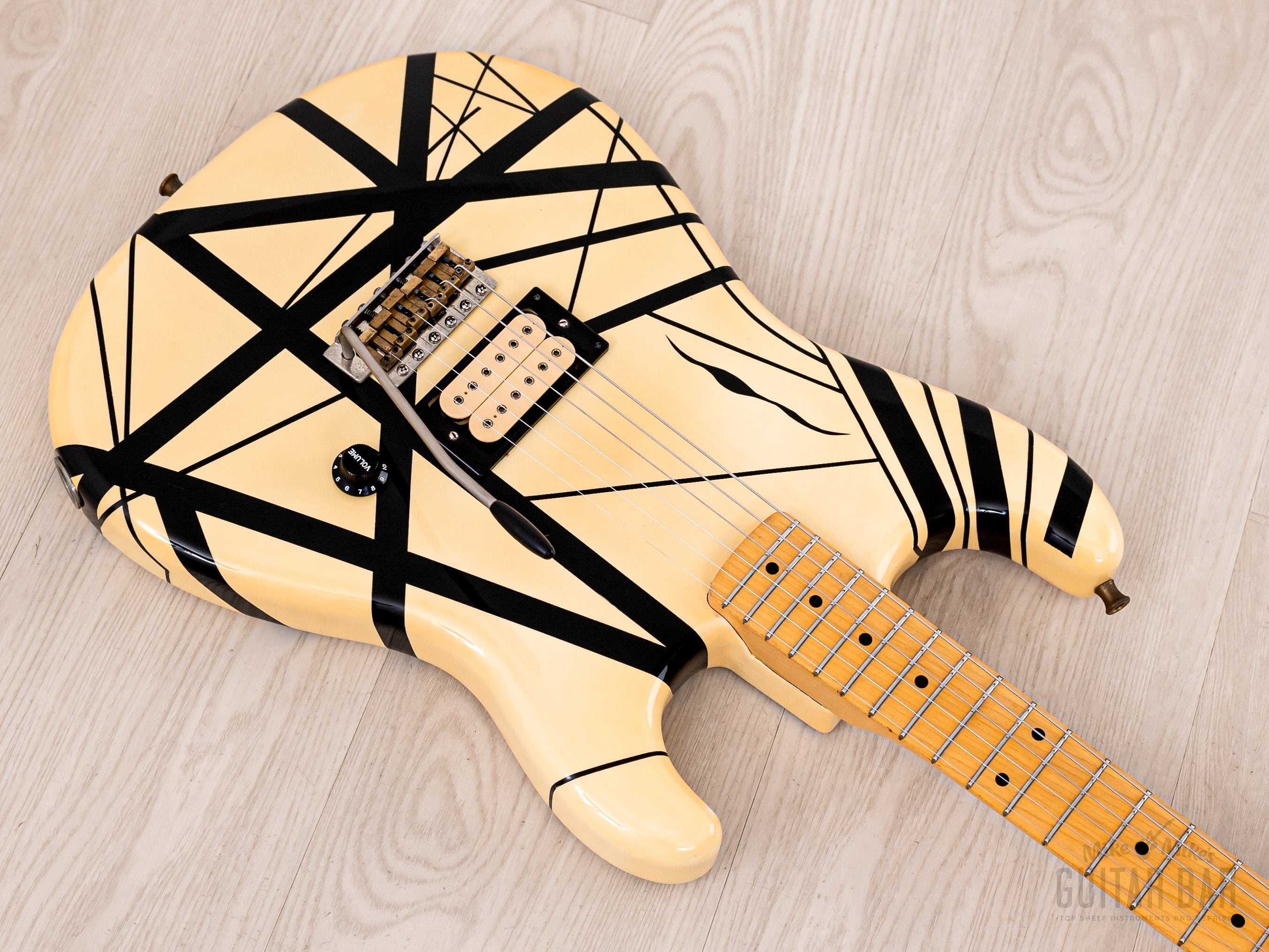 え*む様 【ジャンク品】 ESP エレキギター EVH風GROVER ESP Custom Shop EVH-Style Eruption Striped Superstrat w/ DiMarzio, Twe