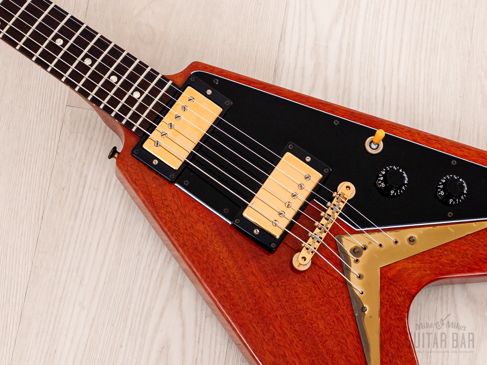 2008 Gibson Custom Shop Historic 1958 Flying V Mahogany VOS (Cherry) w/ 57 Classic PAFs, COA, Hangtags & Case