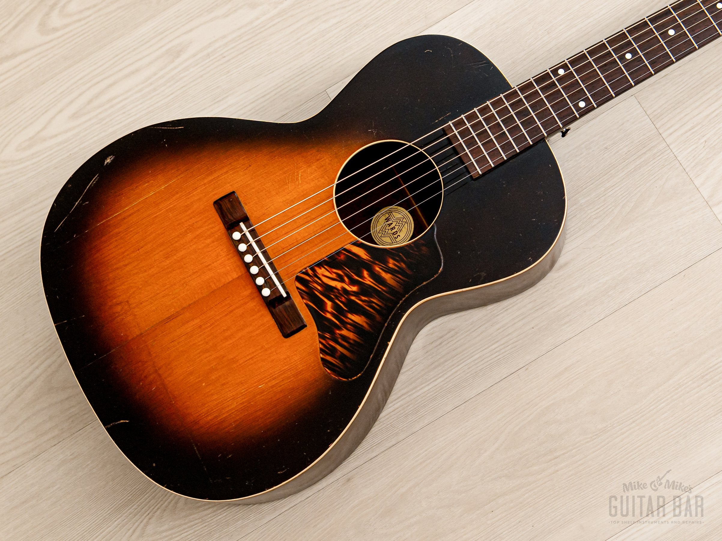 1936 Carson J Robison Vintage Acoustic Guitar, Kalamazoo Pre-War Gibson-Made w/ Case