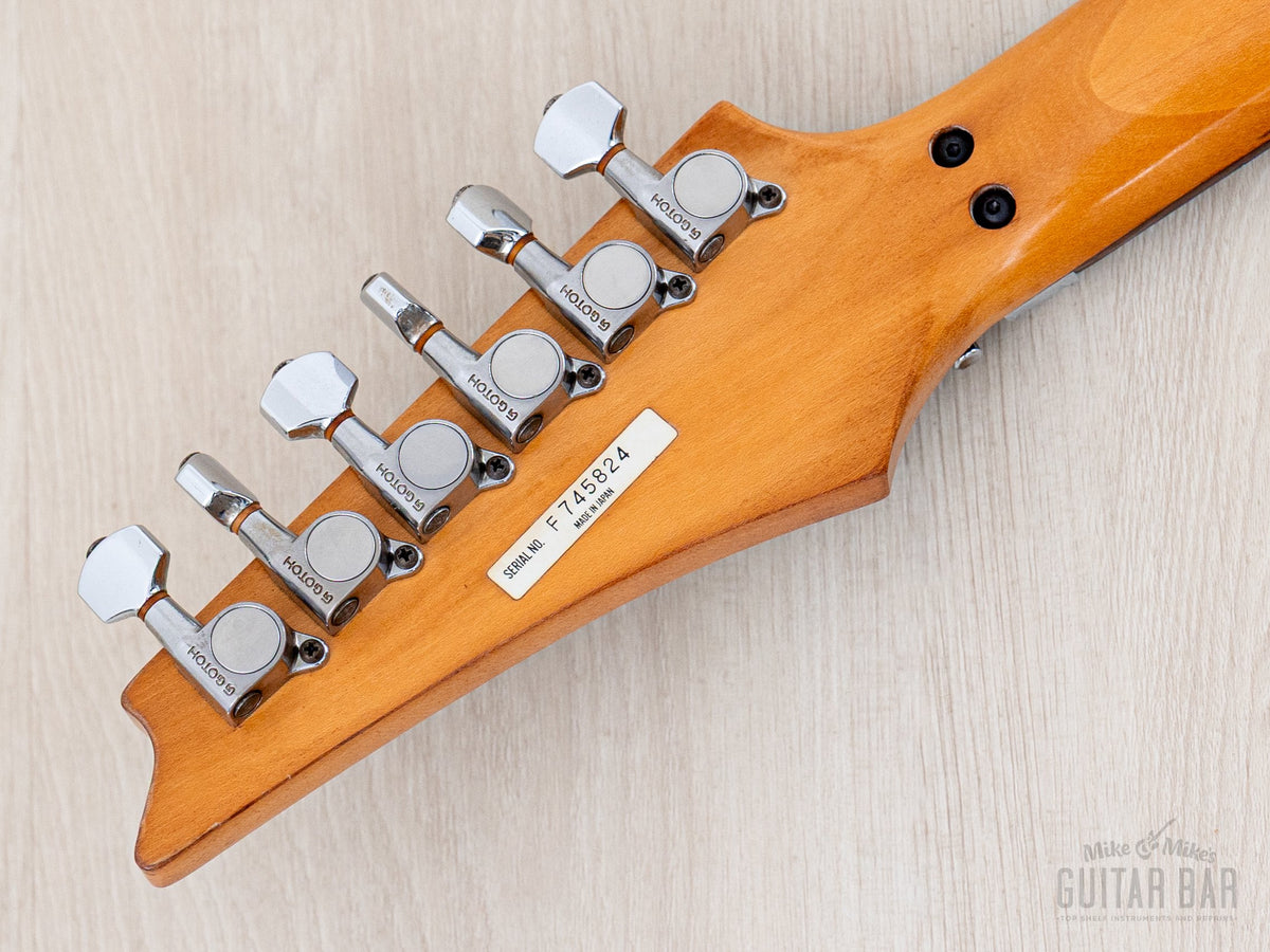 1987 Ibanez RG665 Splash finish headstock back with tuners
