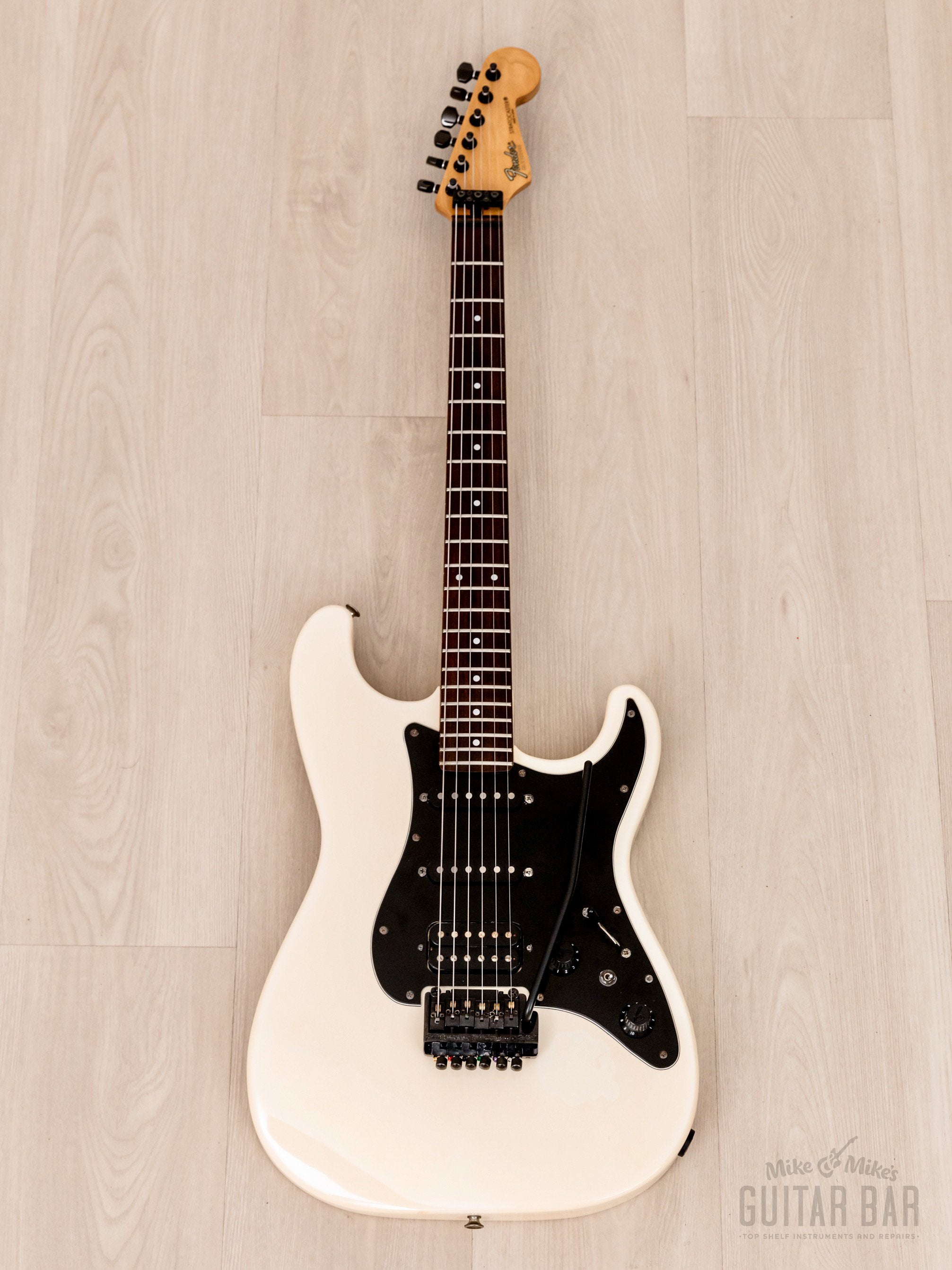 1986 Fender Boxer Series Stratocaster SF-451 SSH Snow White w/ Kahler, Japan MIJ Fujigen