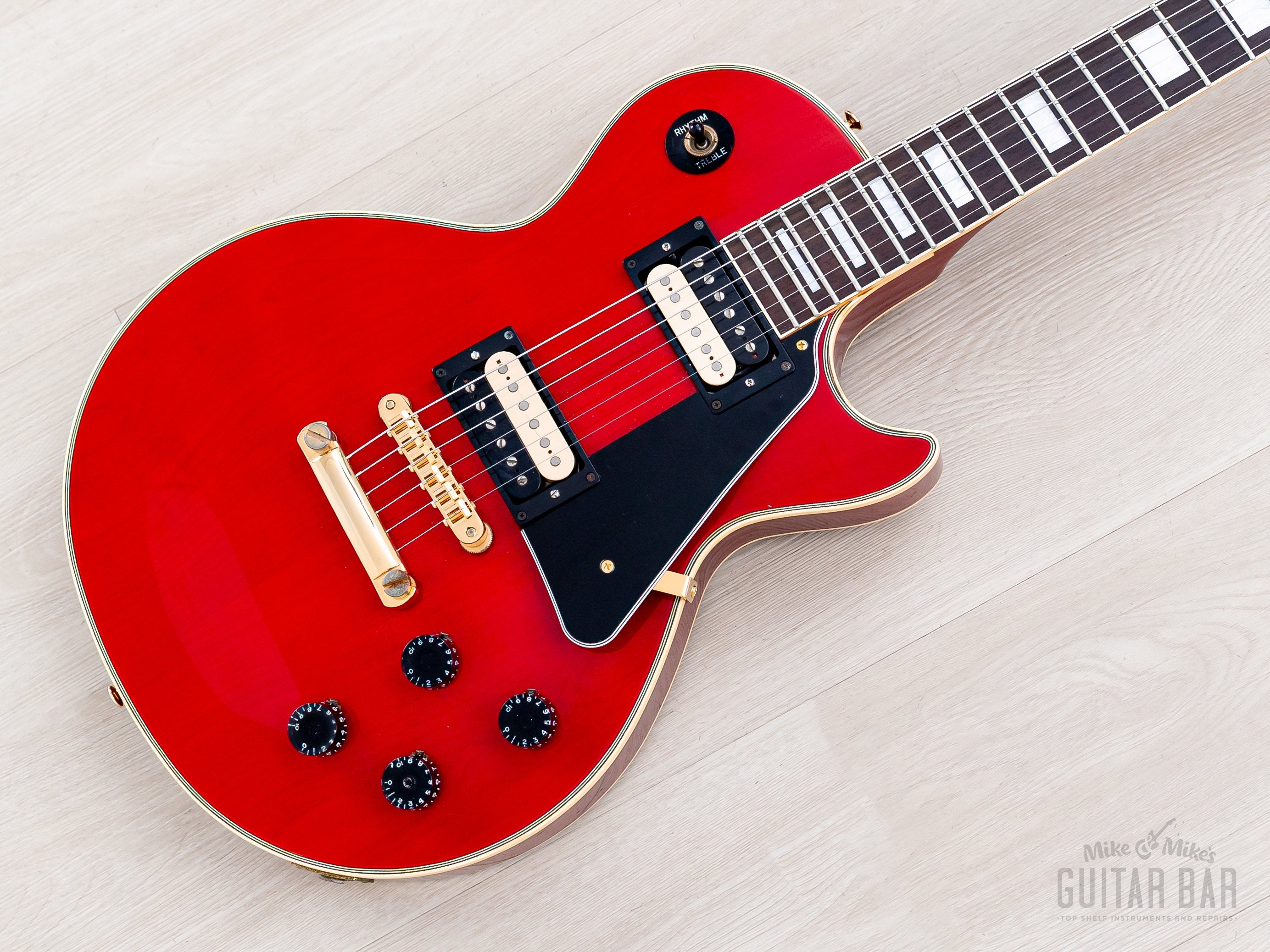 1991 Orville by Gibson Les Paul Custom Cherry w/ Zebra Bobbin Seymour