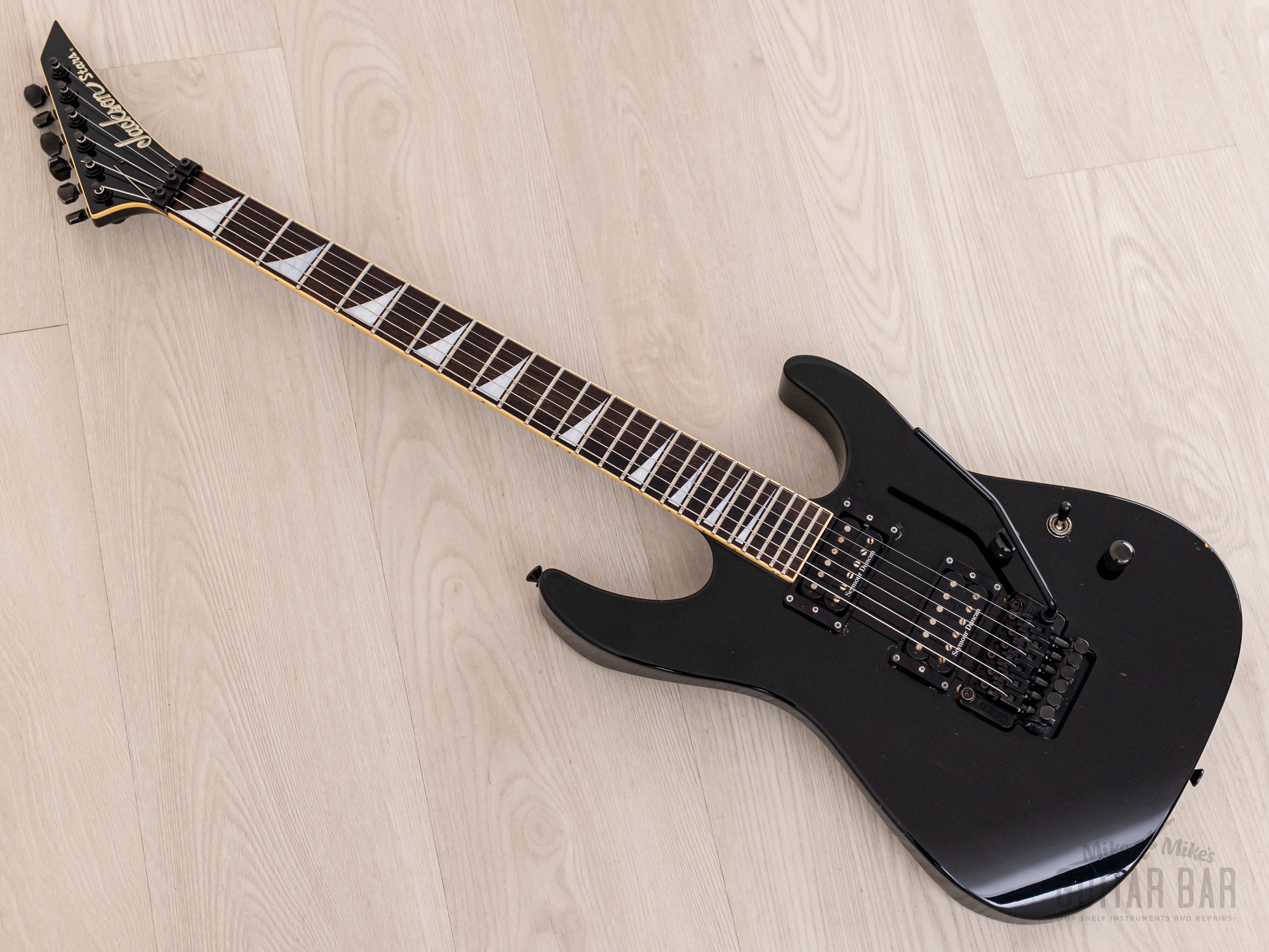 2002 Jackson Stars Soloist SL-J2 Neck Through Guitar Black w/ Seymour Duncan, Floyd Rose & Case