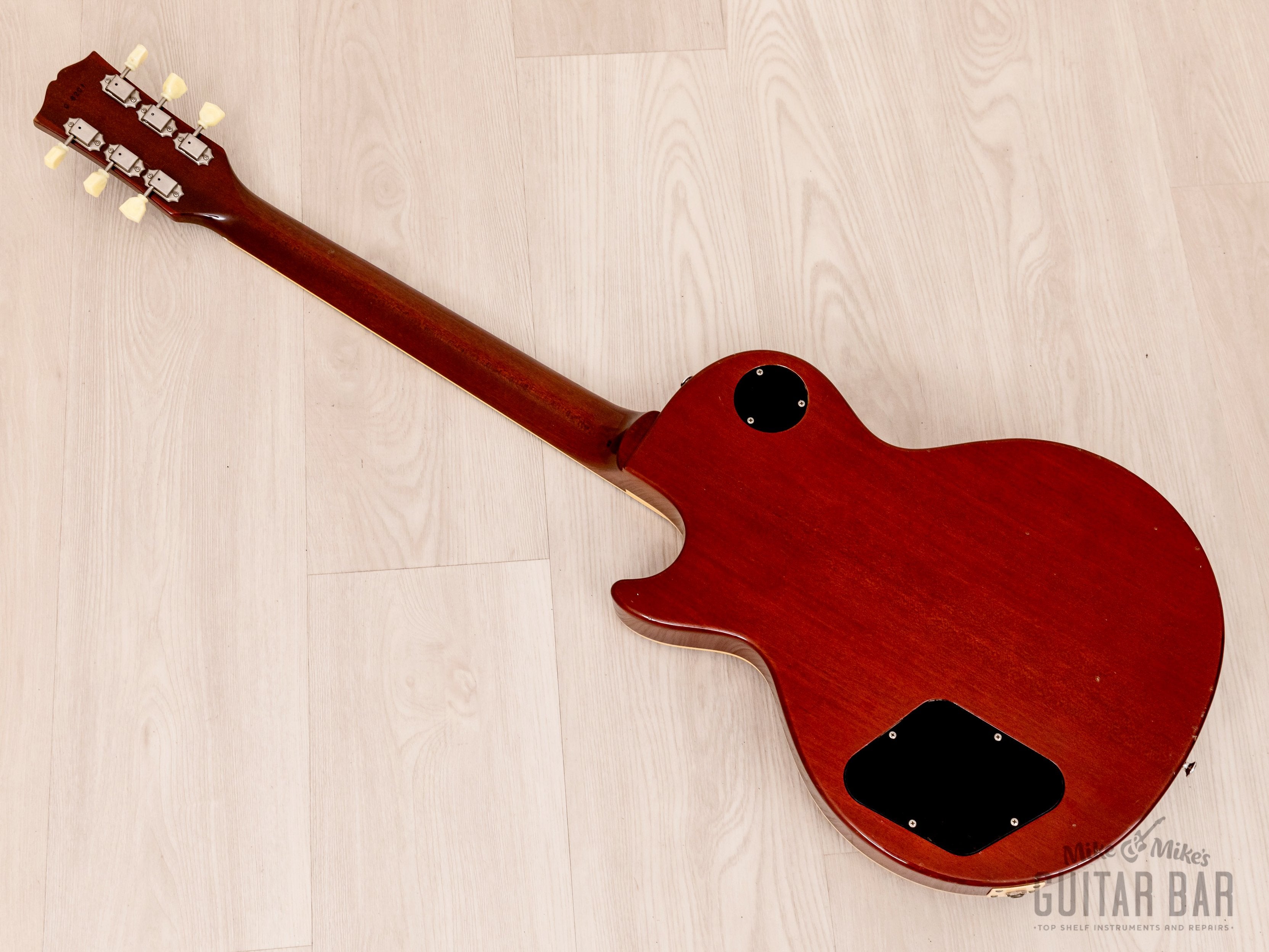 1990 Greco EG-1000D Flame Top Trans Amber w/ USA Seymour Duncan PAFs, Japan Fujigen