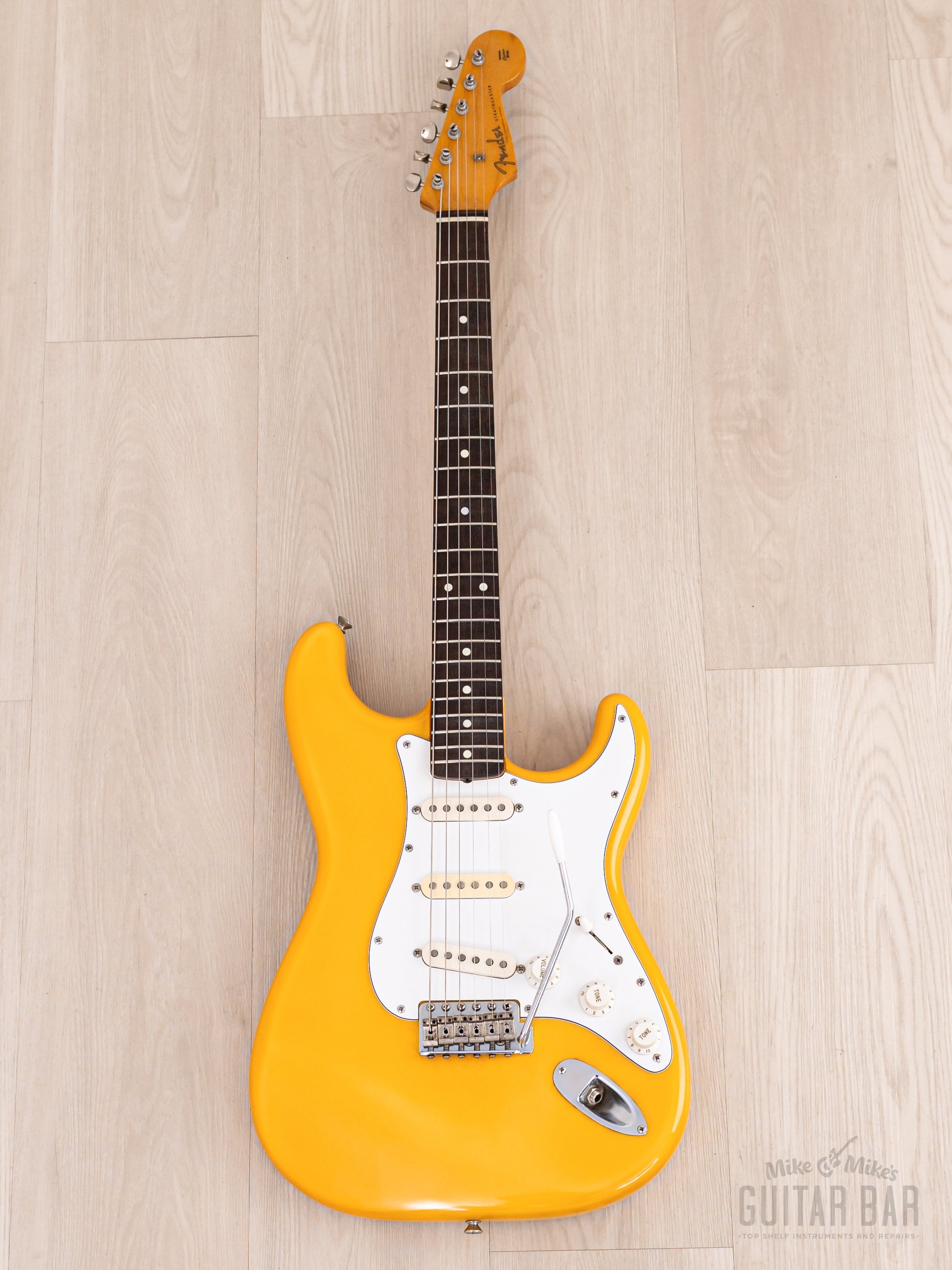 1986 Fender Order Made Yngwie Malmsteen Stratocaster ST62 Yellow White w/ USA Dimarzio DP117, Japan MIJ Fujigen