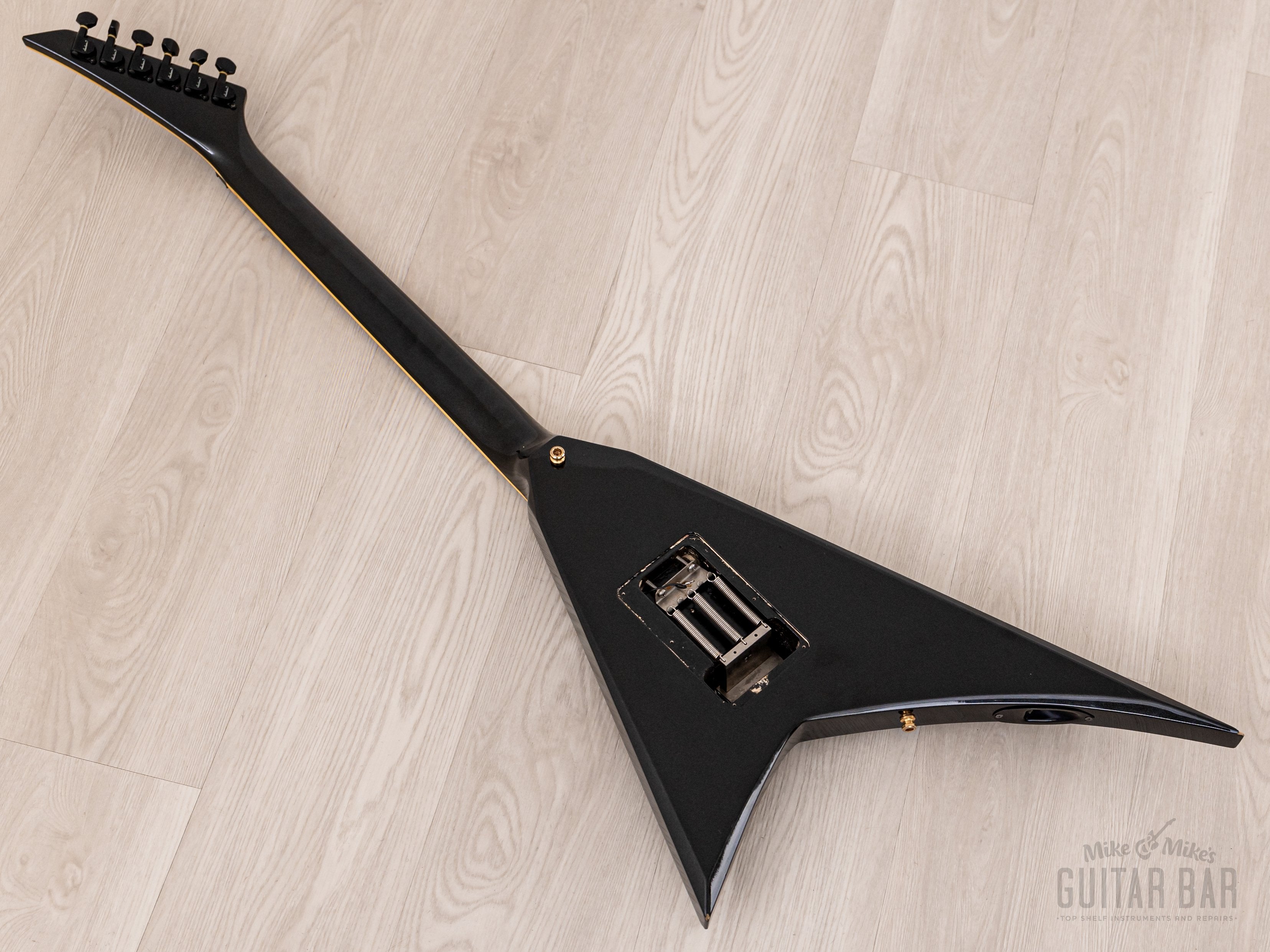 1991 Grover Jackson Randy Rhoads Custom V Metallic Black w/ EMGs, Case