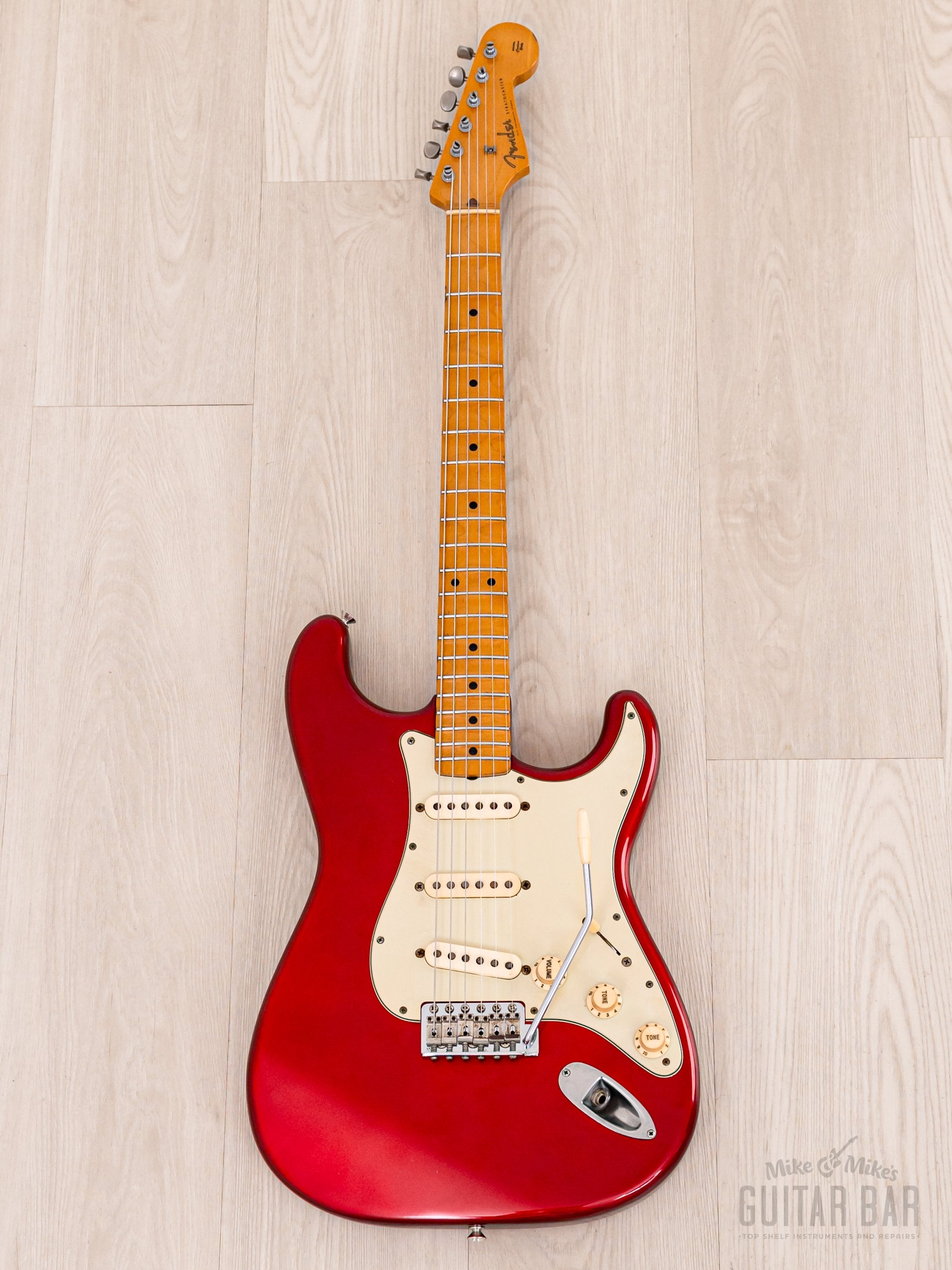 1992 Fender Order Made Stratocaster Yngwie-Spec Candy Apple Red w/ Scalloped Fretboard, Japan MIJ Fujigen