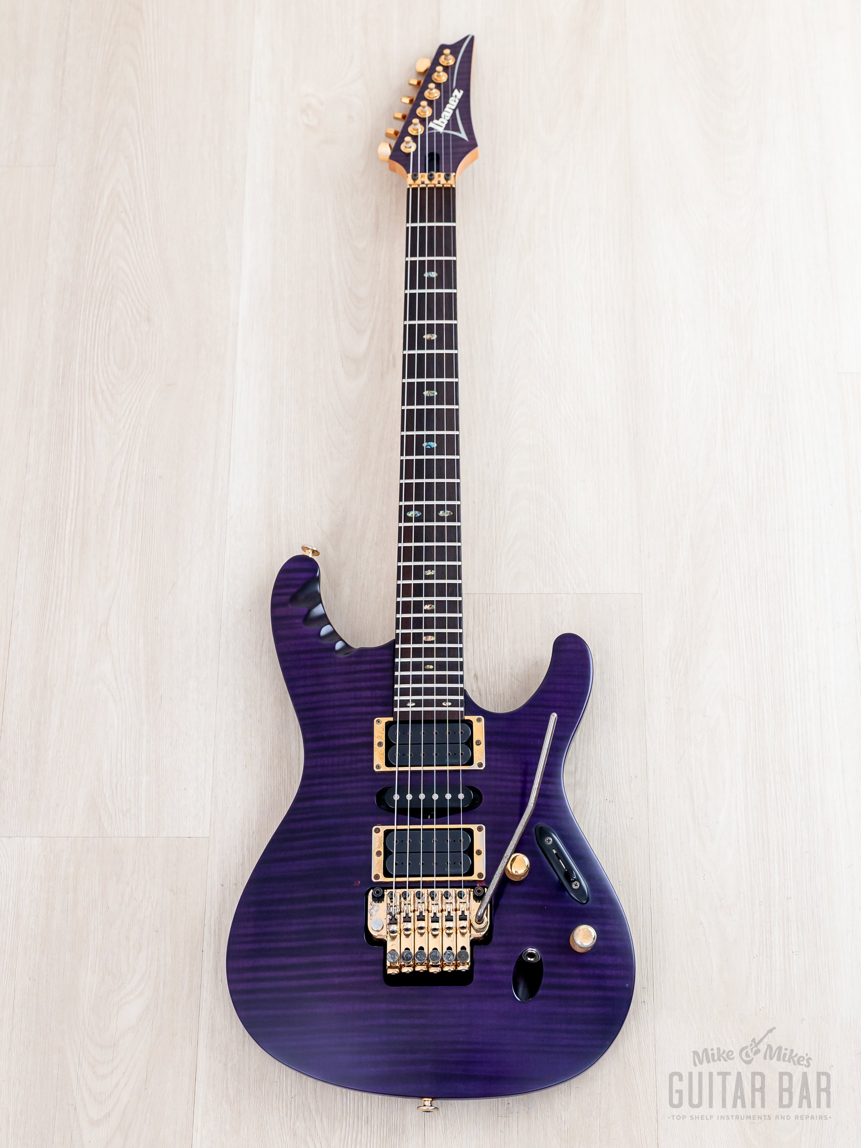 2008 Ibanez EGEN18-TVF Herman Li Signature Transparent Violet Flat HSH