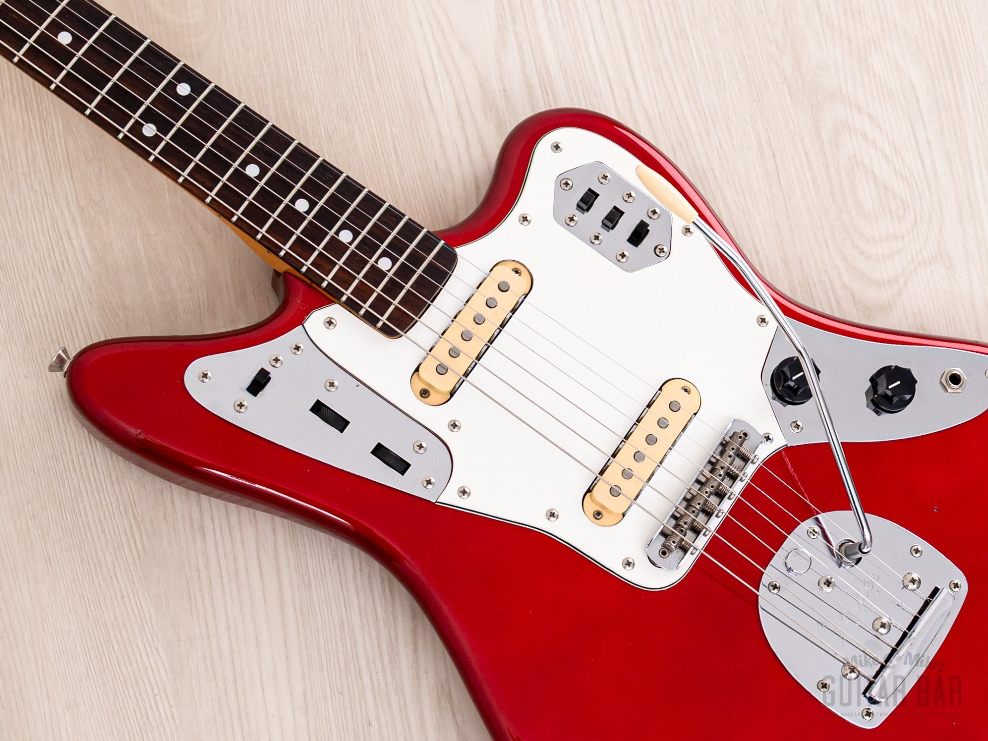 1986 Fender Jaguar '62 Vintage Reissue JG66-75 Candy Apple Red First-Year, Japan MIJ Fujigen