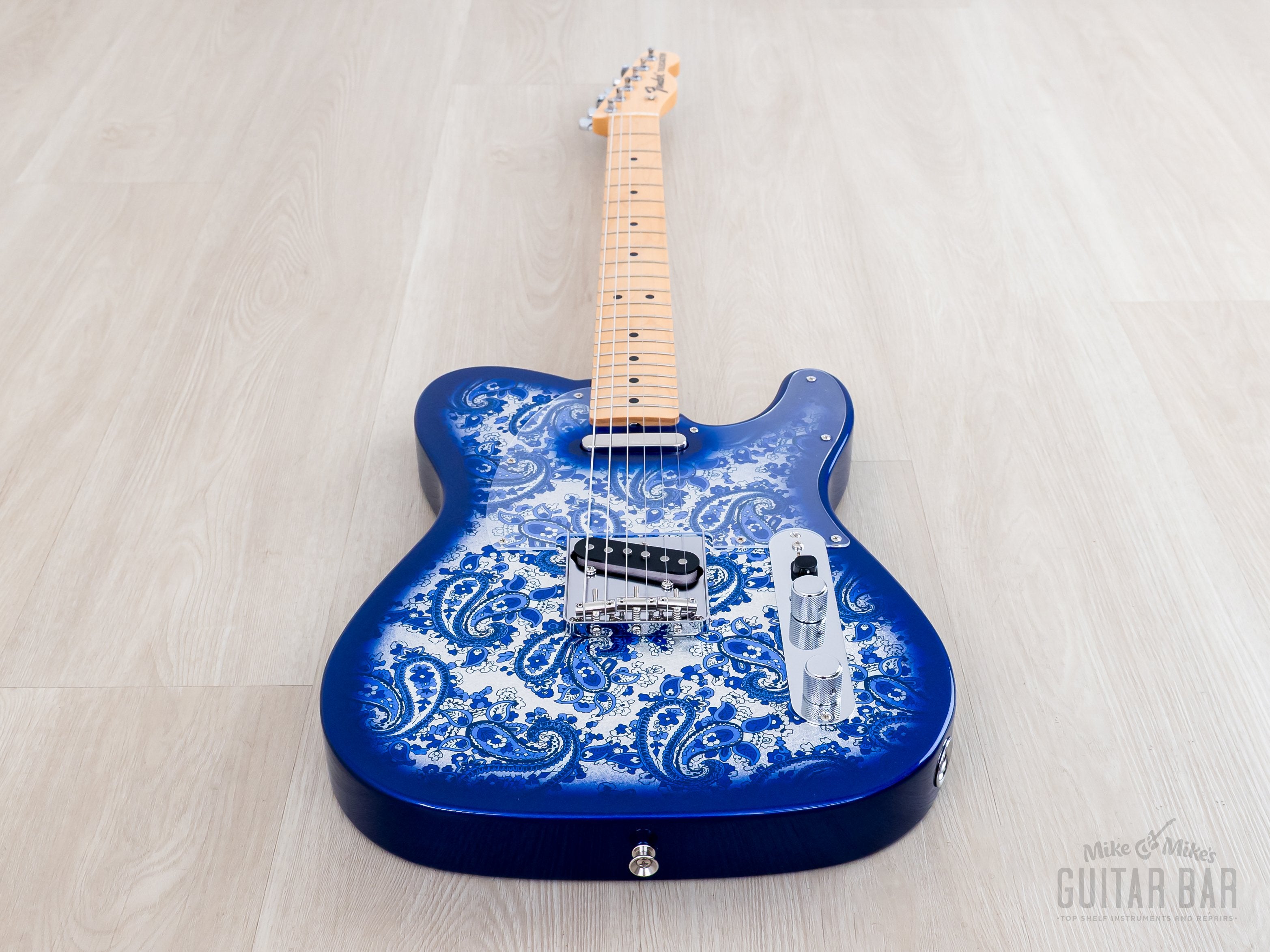 がちゃ　fender japan telecaster floyd 2025 Fender Limited Telecaster Indigo Paisley, Mint w/ Hangtags, Japan