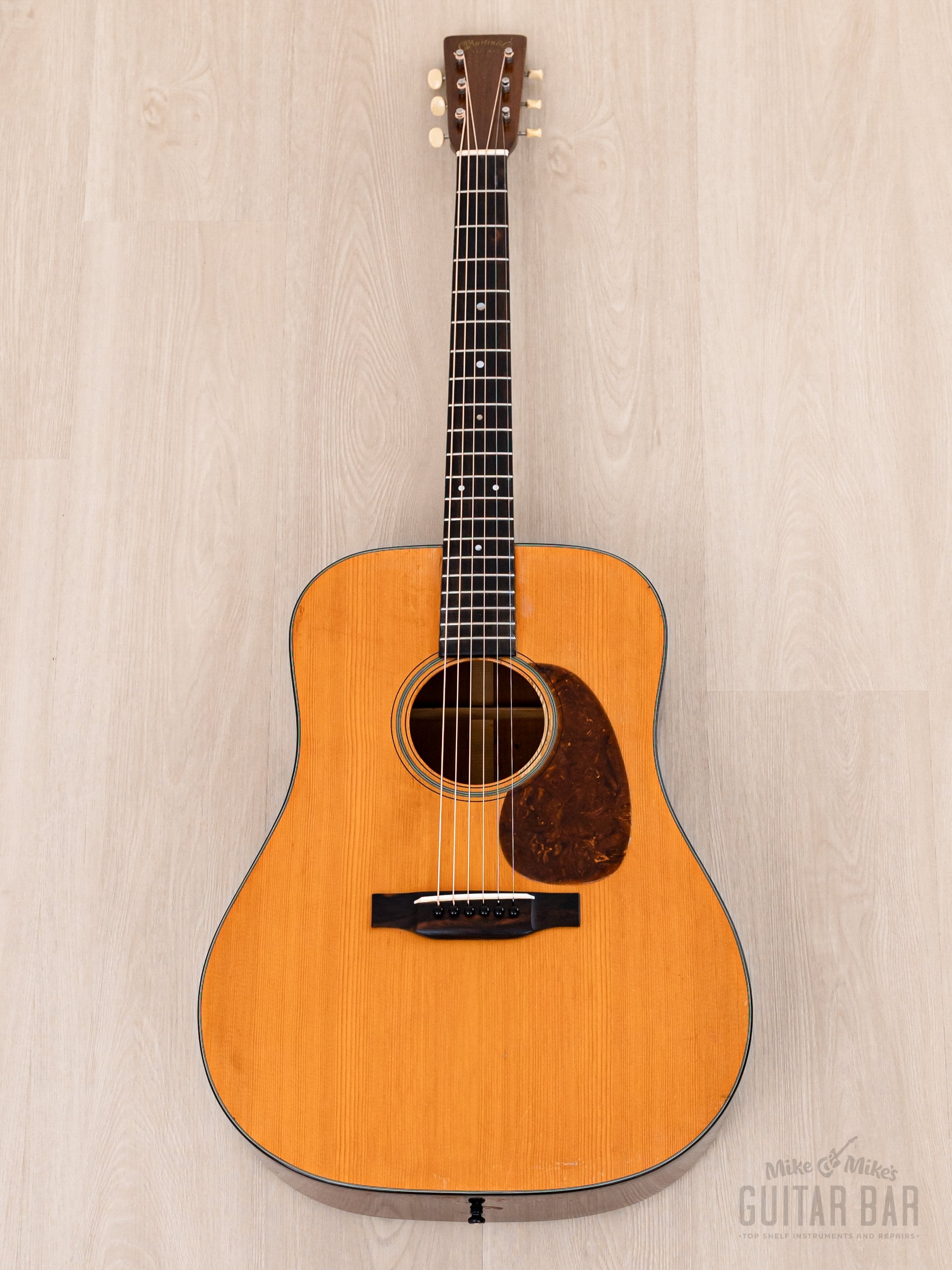 1945 Martin D-18 Vintage Dreadnought Acoustic Guitar, Wartime Features w/ Adirondack Spruce Top, Case