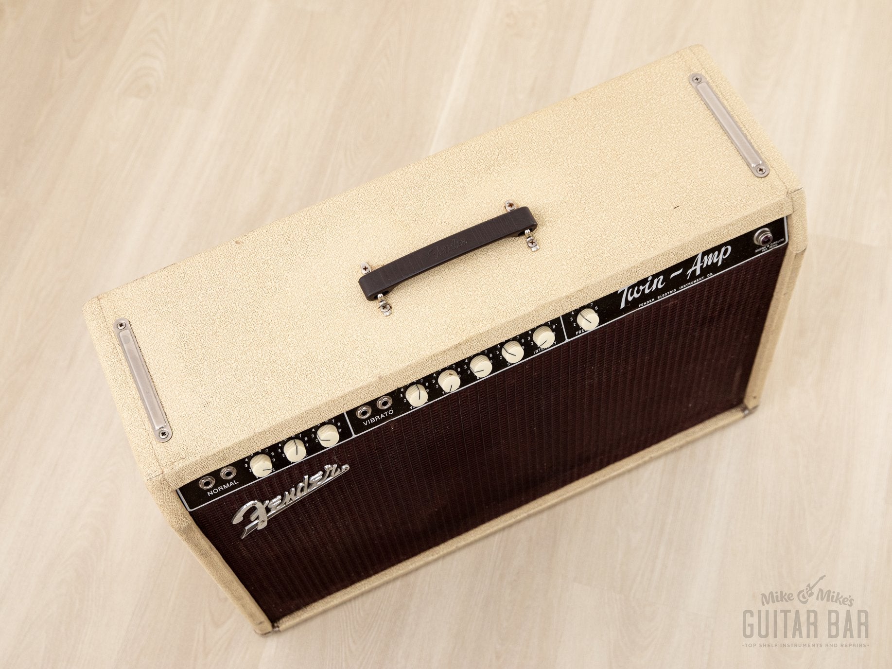 1960 Fender Twin Blonde Brown Panel Pre-CBS Tube Amp w/ 6G8 Circuit, Jensen P12N Speakers
