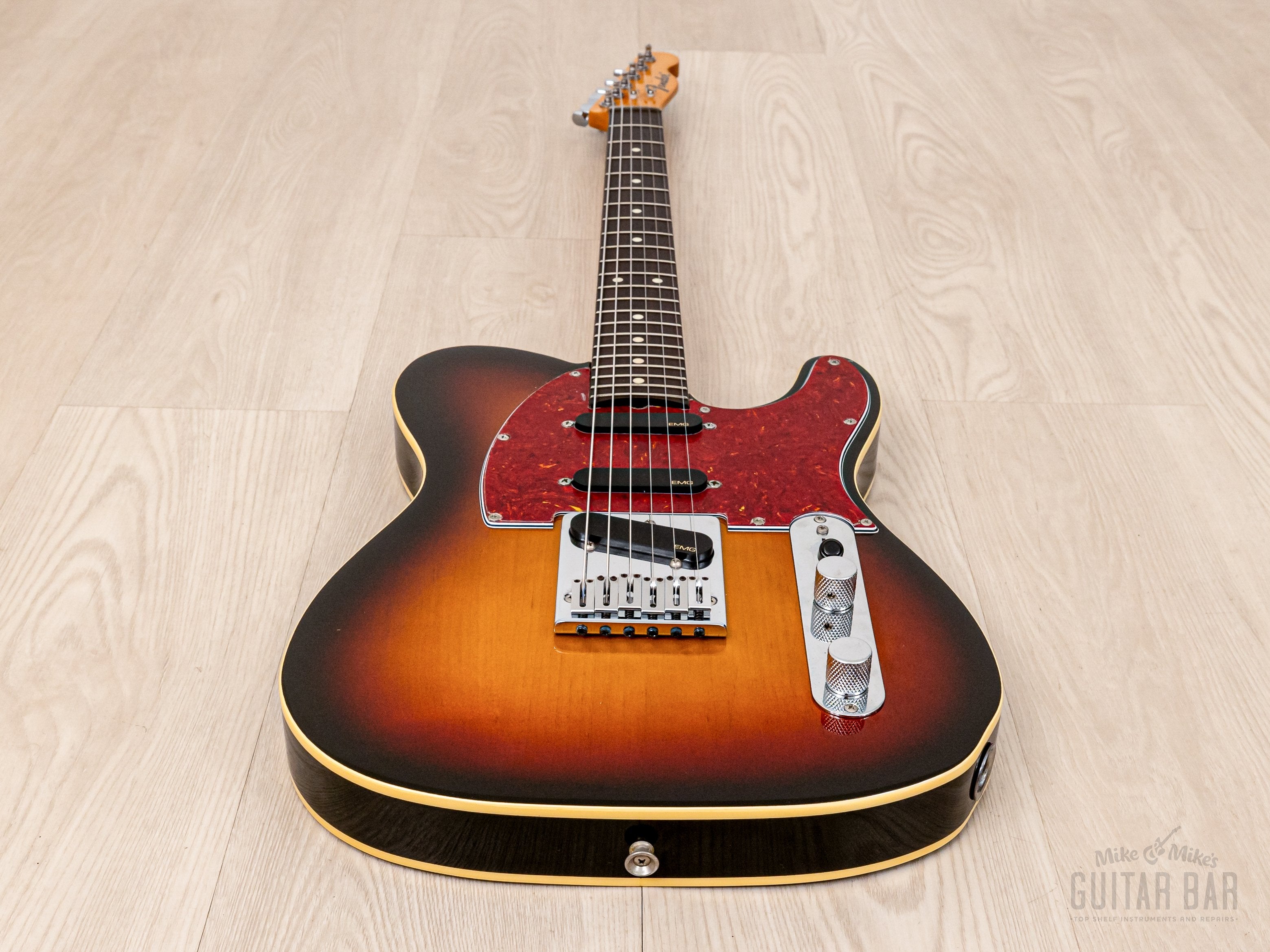 1993 Fender Order Made Roy Buchanan Bluesmaster Telecaster Custom Sunburst w/ EMG, Japan MIJ Fujigen