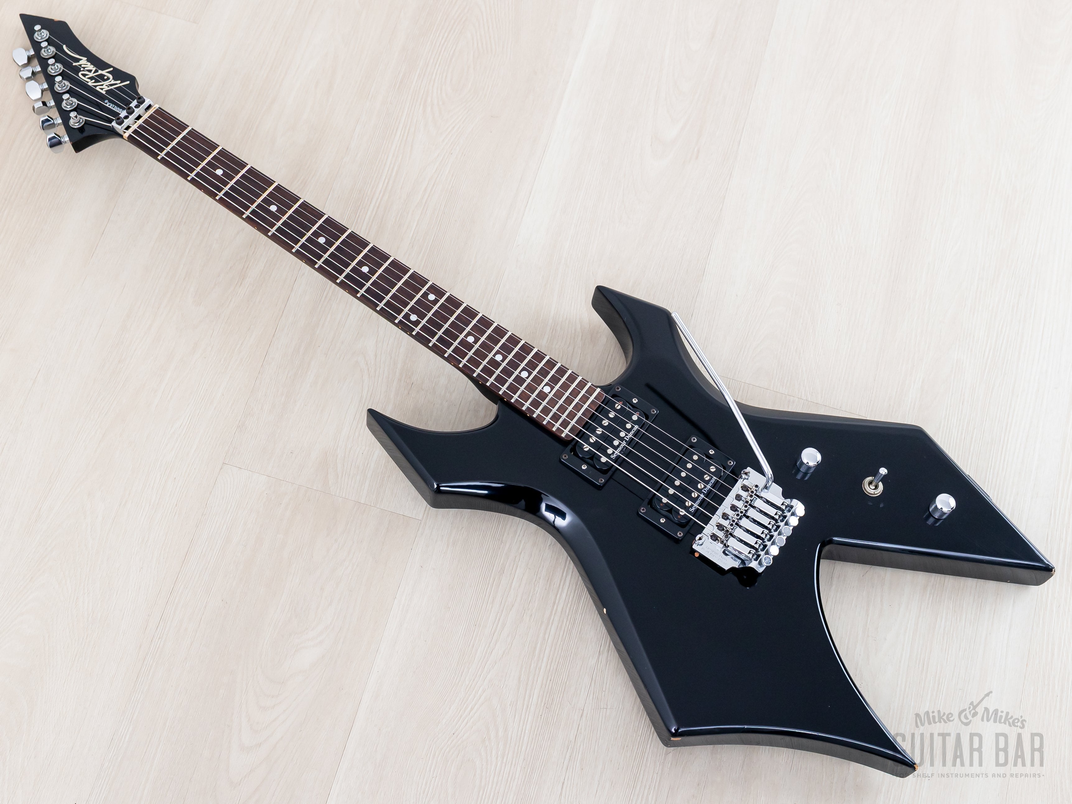 1986 B.C. Rich Warlock NJ Series Black w/ Seymour Duncan SH-2 & SH-4,