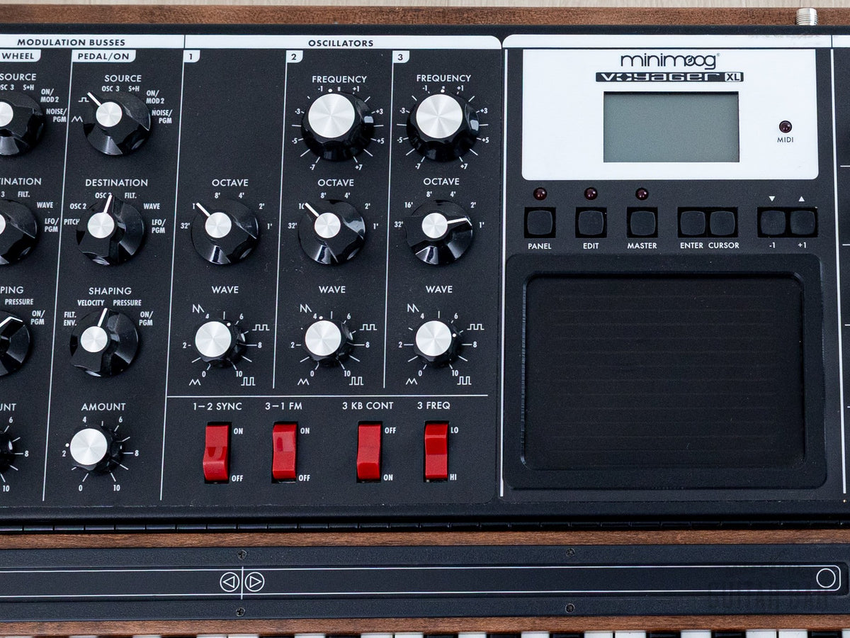 Moog Voyager XL control panel detail