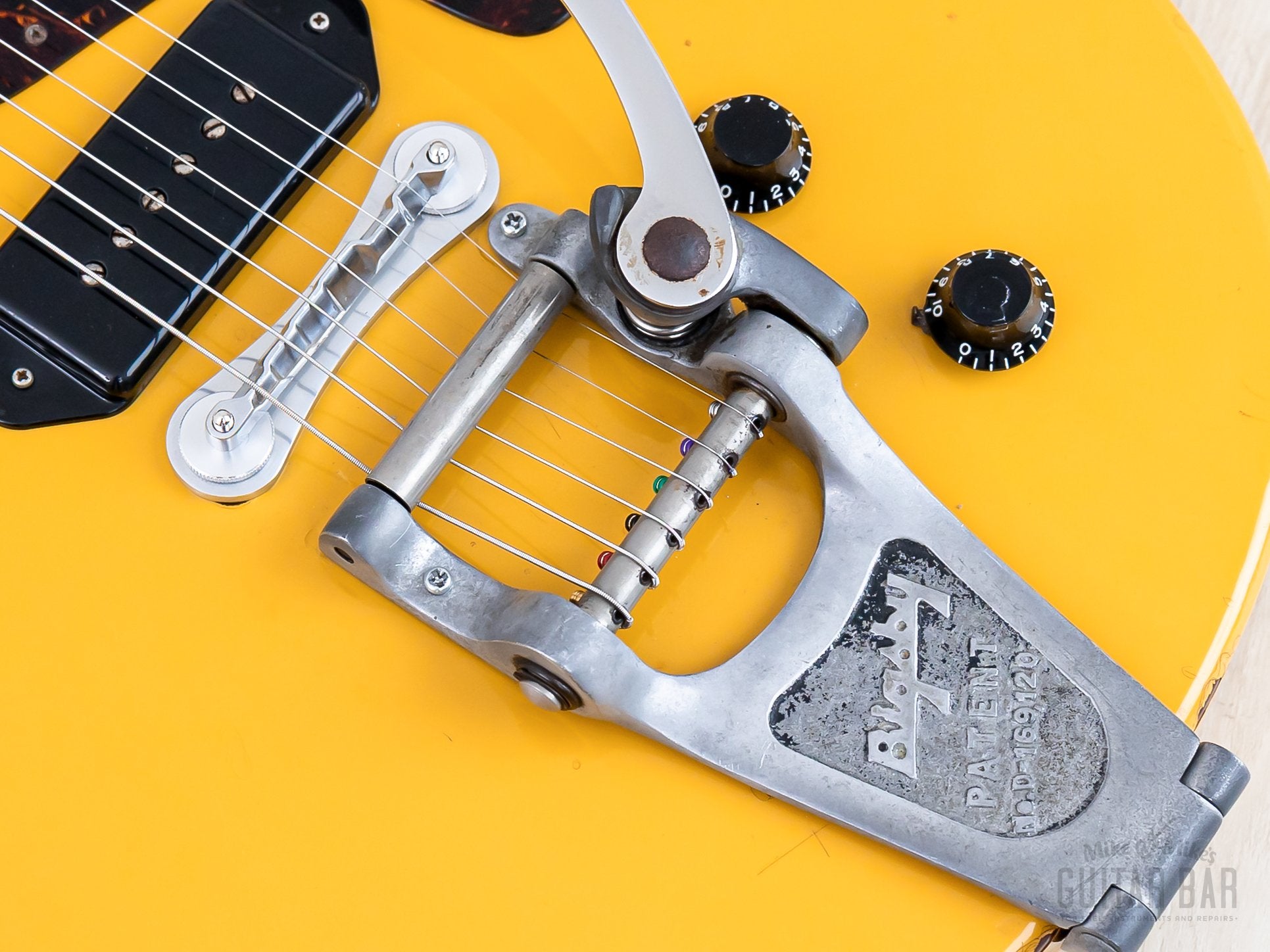 1996 Orville Les Paul Junior Double Cut LPJ-D65 TV Yellow w/ Bigsby B7