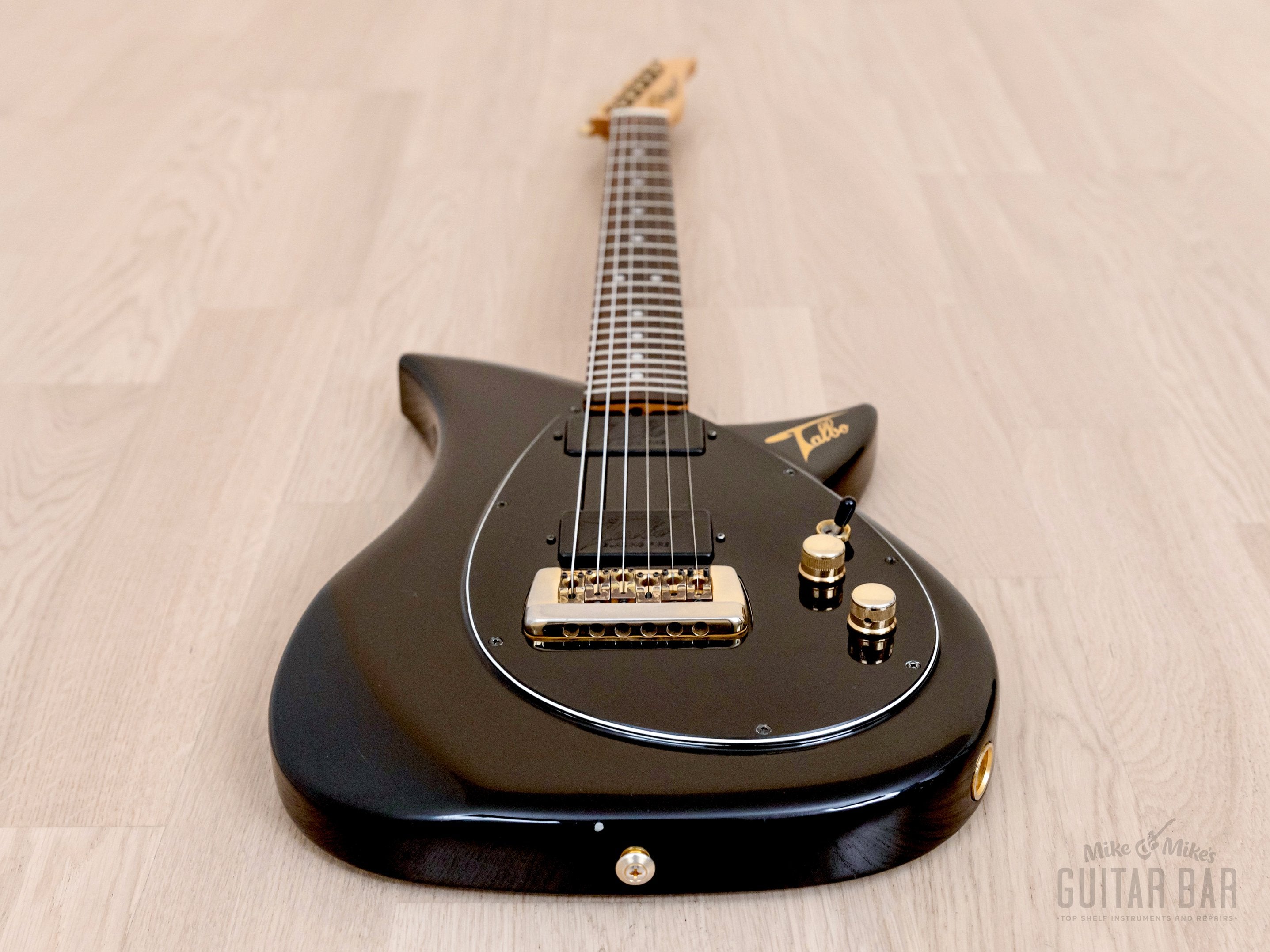 1980s Tokai Blazing Fire Talbo A-100D Vintage Aluminum Body Guitar HH Black, Japan