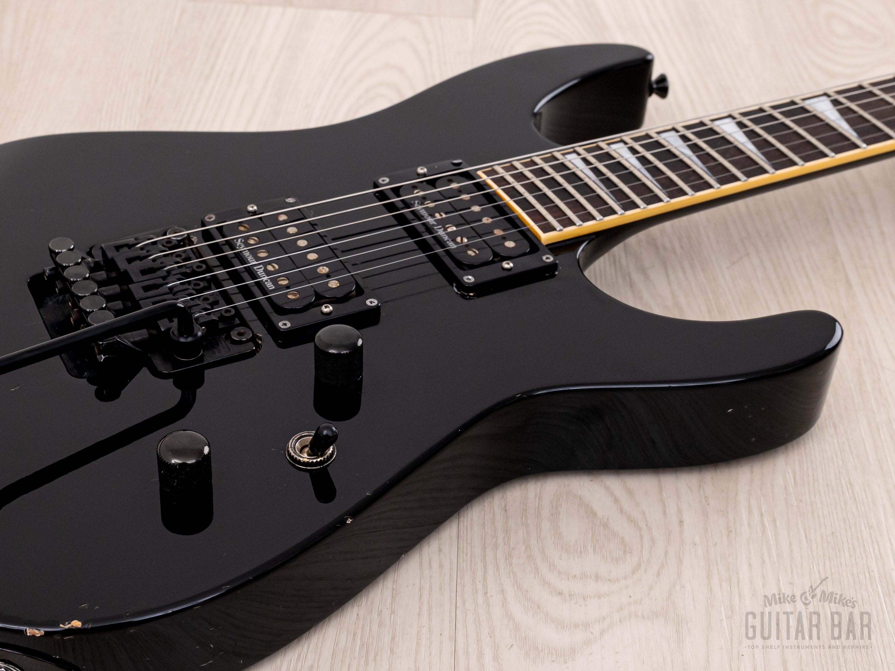 2002 Jackson Stars Soloist SL-J2 Neck Through Guitar Black w/ Seymour Duncan, Floyd Rose & Case