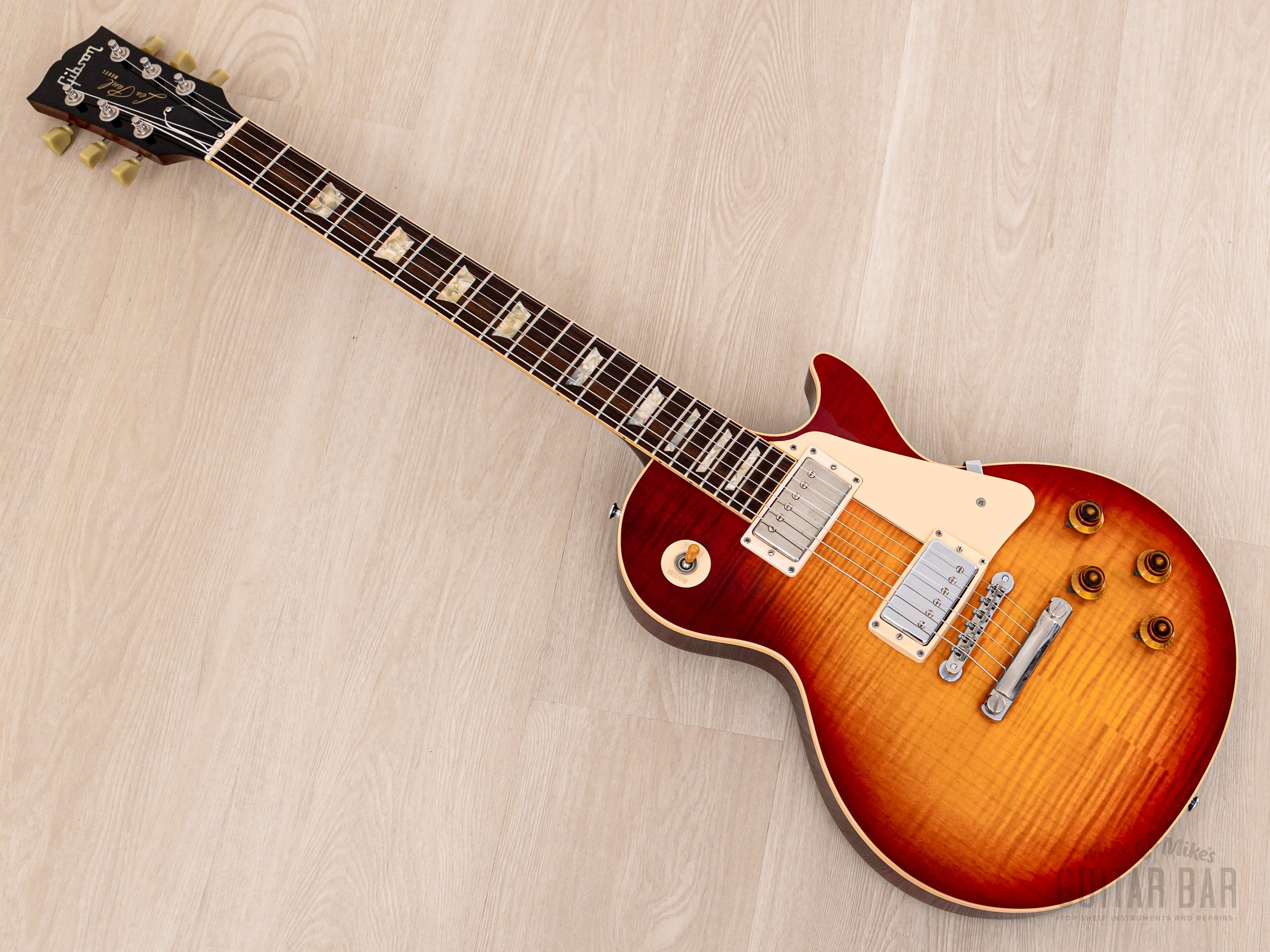 1989 GIbson Les Paul Standard Flame Top Heritage Cherry Sunburst w/ Pearly Gates PAFs, Case