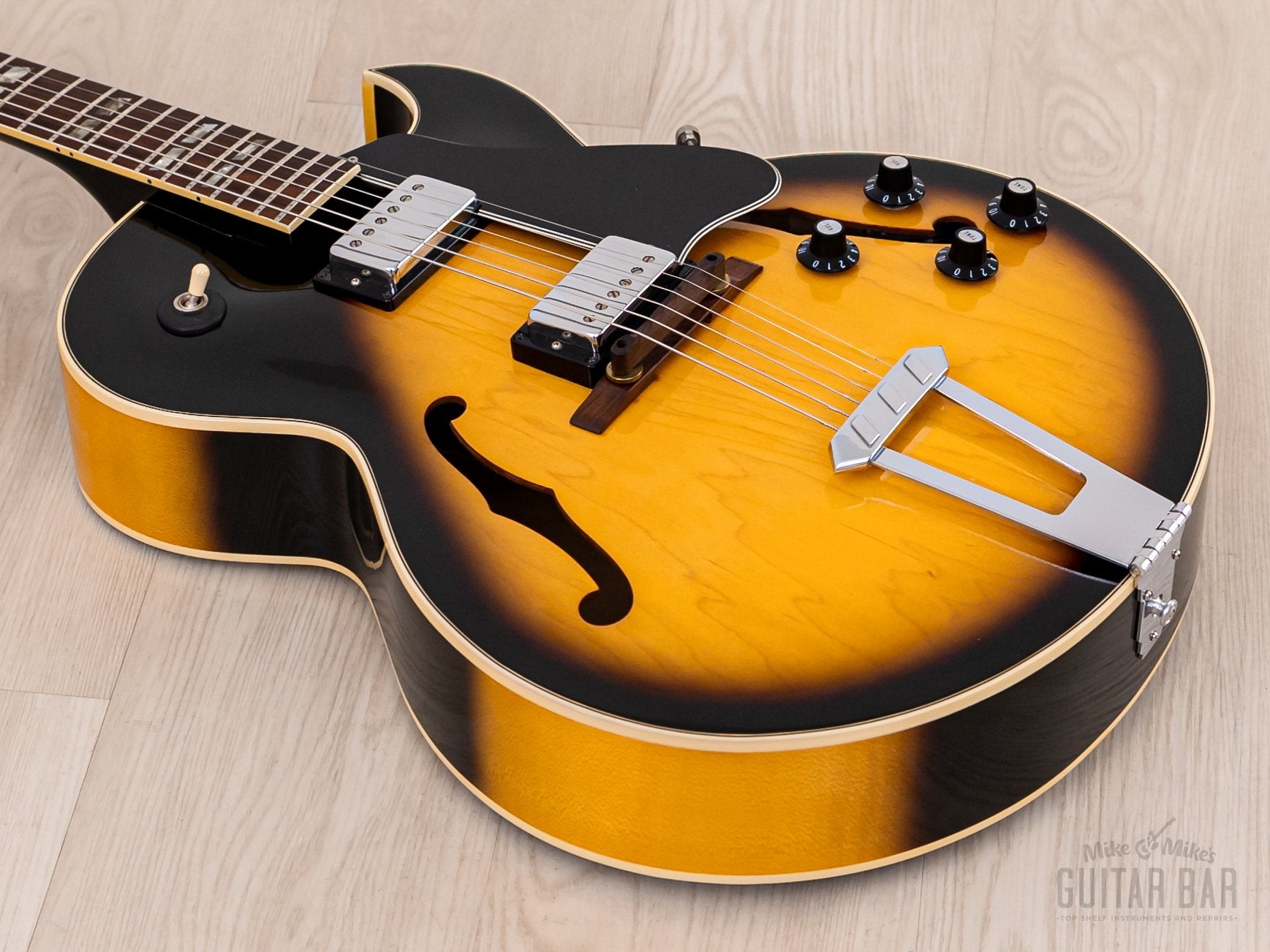 1976 Gibson ES-175 D Vintage Electric Guitar Tobacco Sunburst, Collector-Grade w/ T Tops, Case