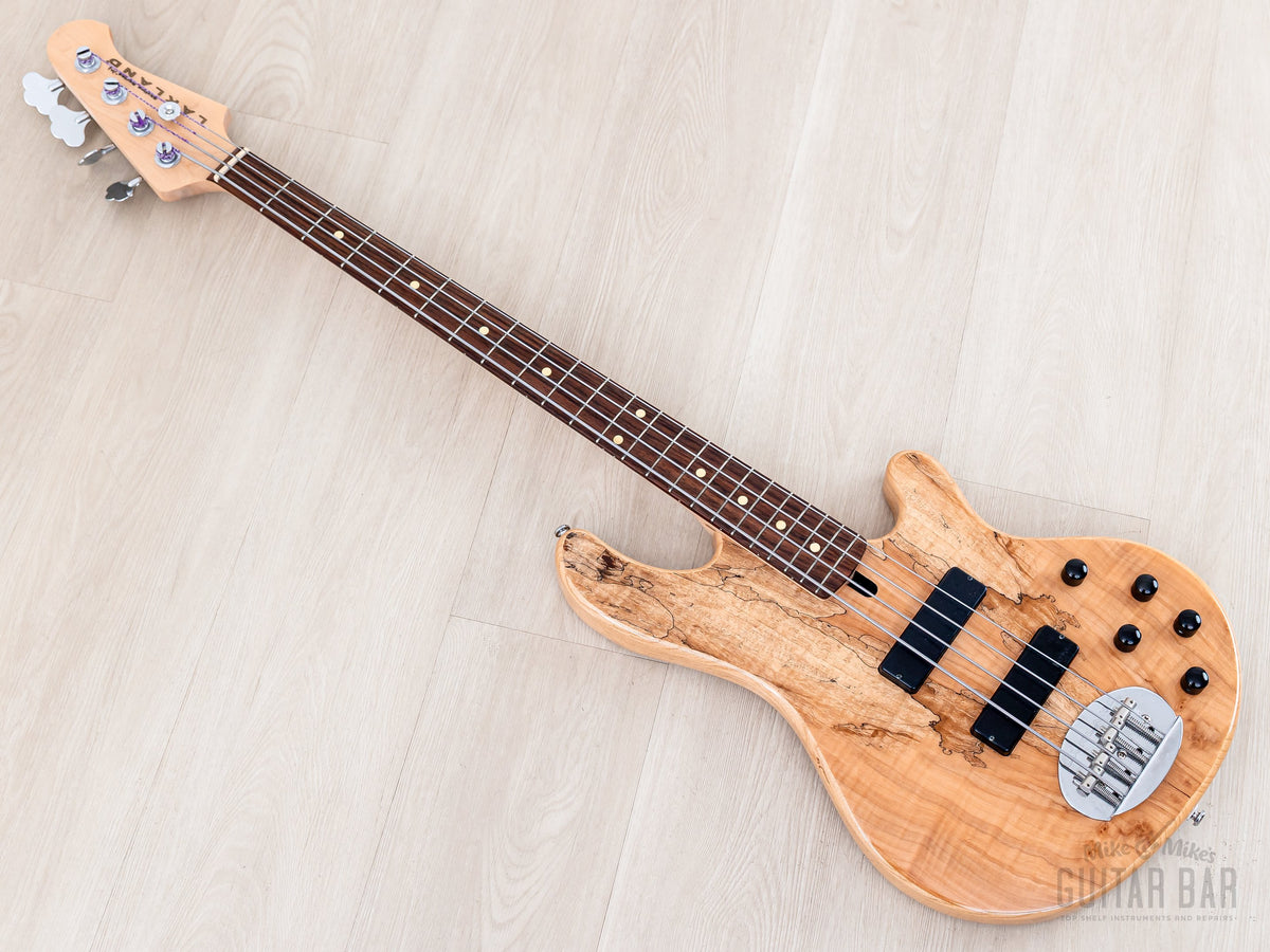 Front diagonal view of the Lakland bass