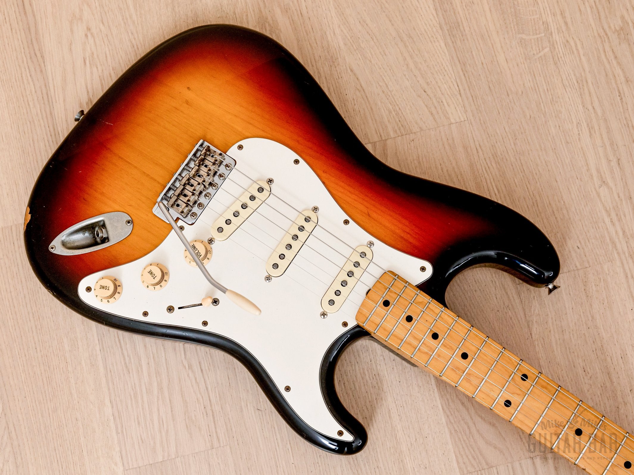 1980s Fender Stratocaster Partscaster ST57 & ST62 Sunburst w/ USA Pickups, Japan MIJ Fujigen