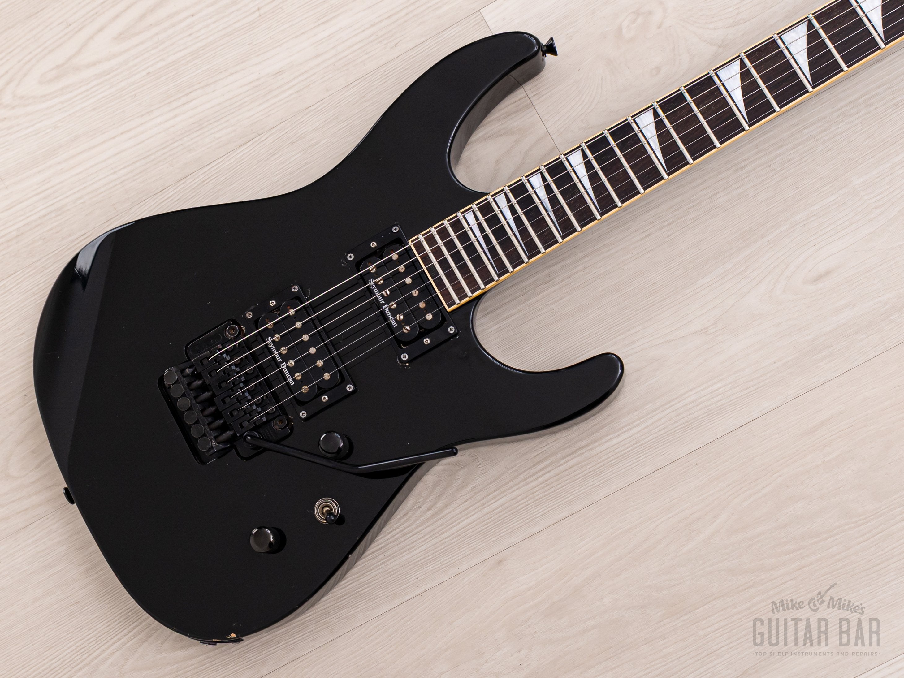 2002 Jackson Stars Soloist SL-J2 Neck Through Guitar Black w/ Seymour Duncan, Floyd Rose & Case