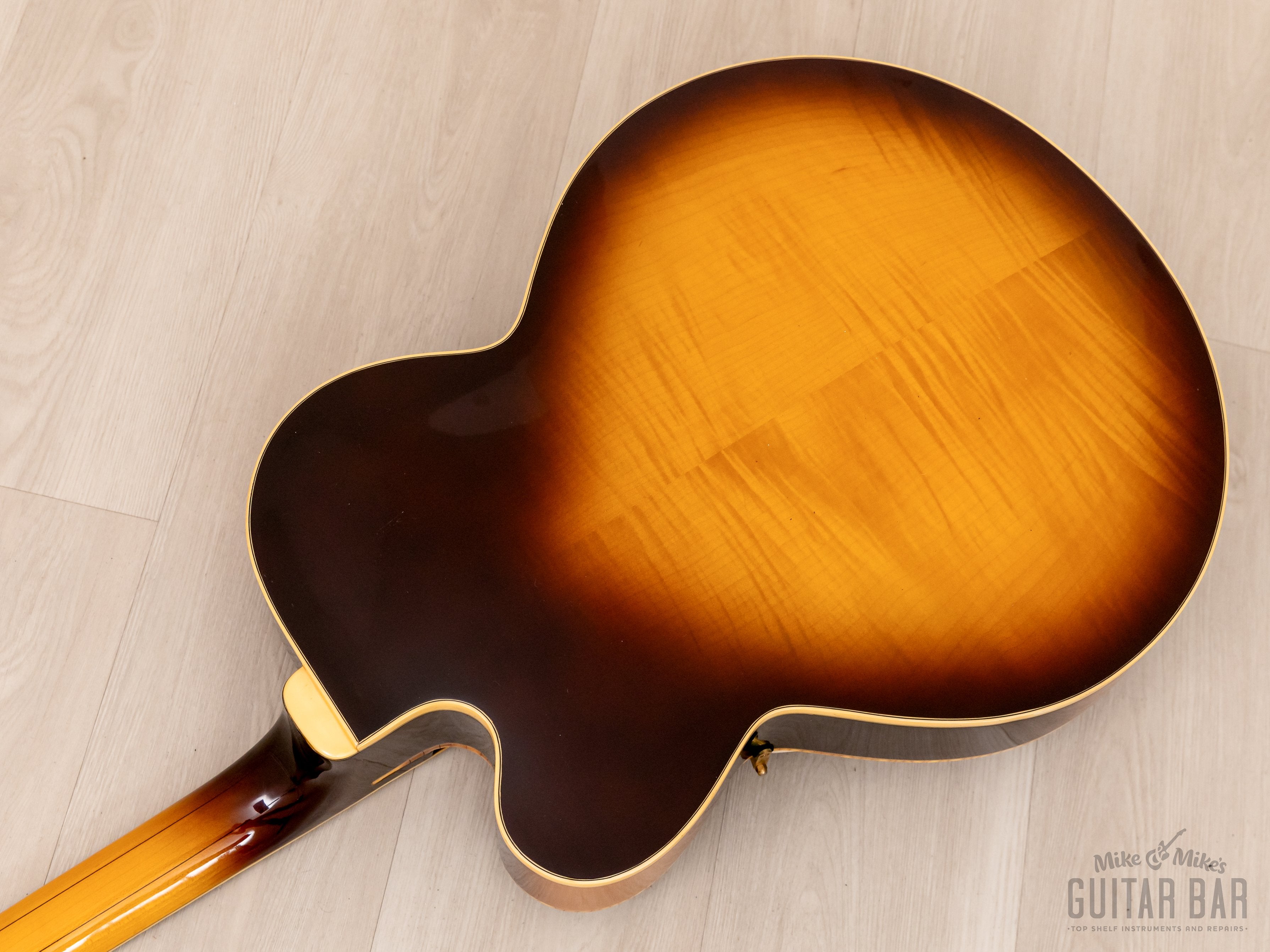 1976 Greco J-115 Vintage Johnny Smith Archtop Guitar Sunburst 100% Original, Japan Fujigen