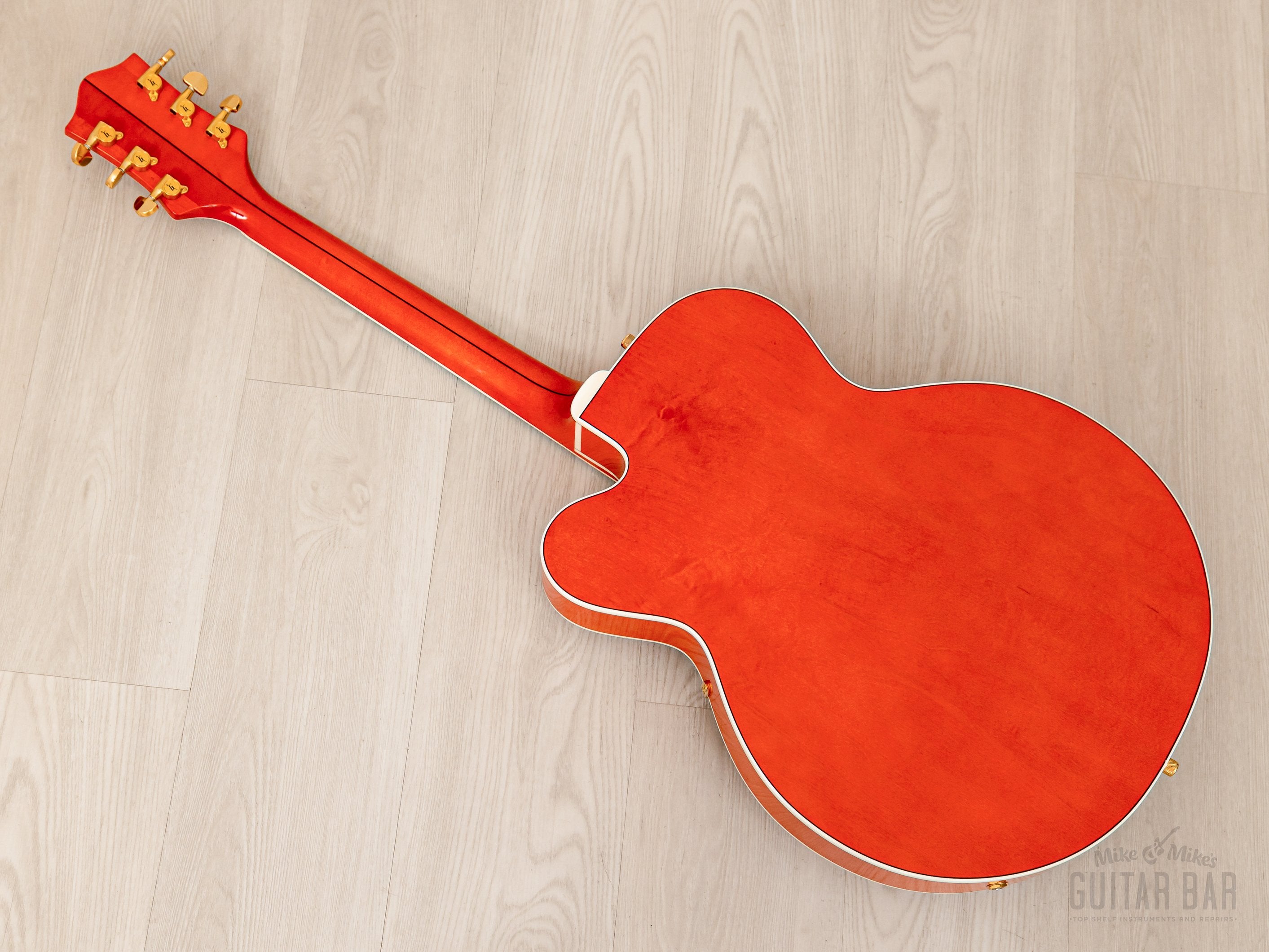 2000 Gretsch G6120 Western Orange w/ TV Jones, Tru-Arc, Case, Tags & COA