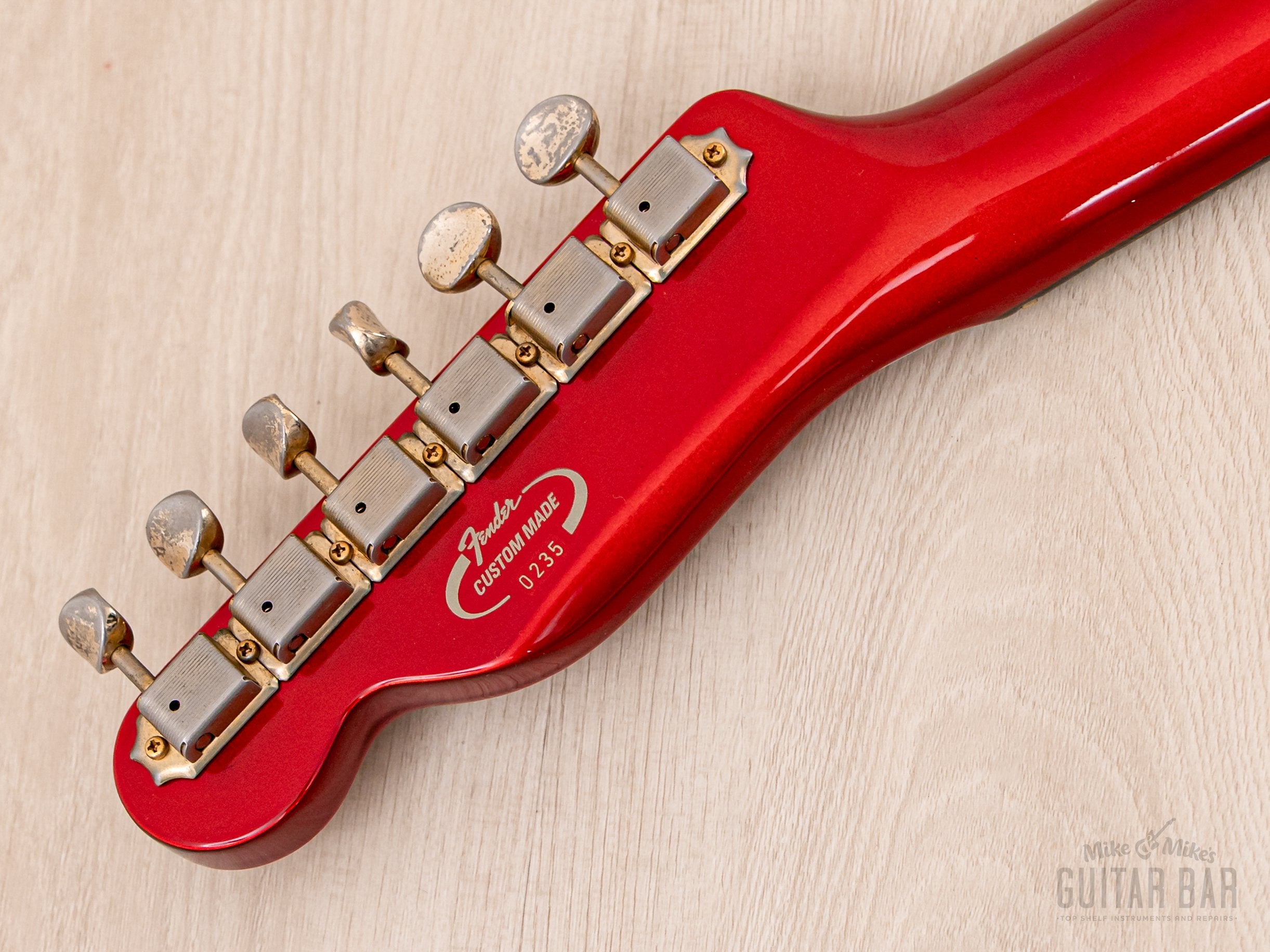 1987 Fender Custom Made Telecaster Candy Apple Red w/ USA Pickups & Gold Hardware, Japan MIJ Fujigen