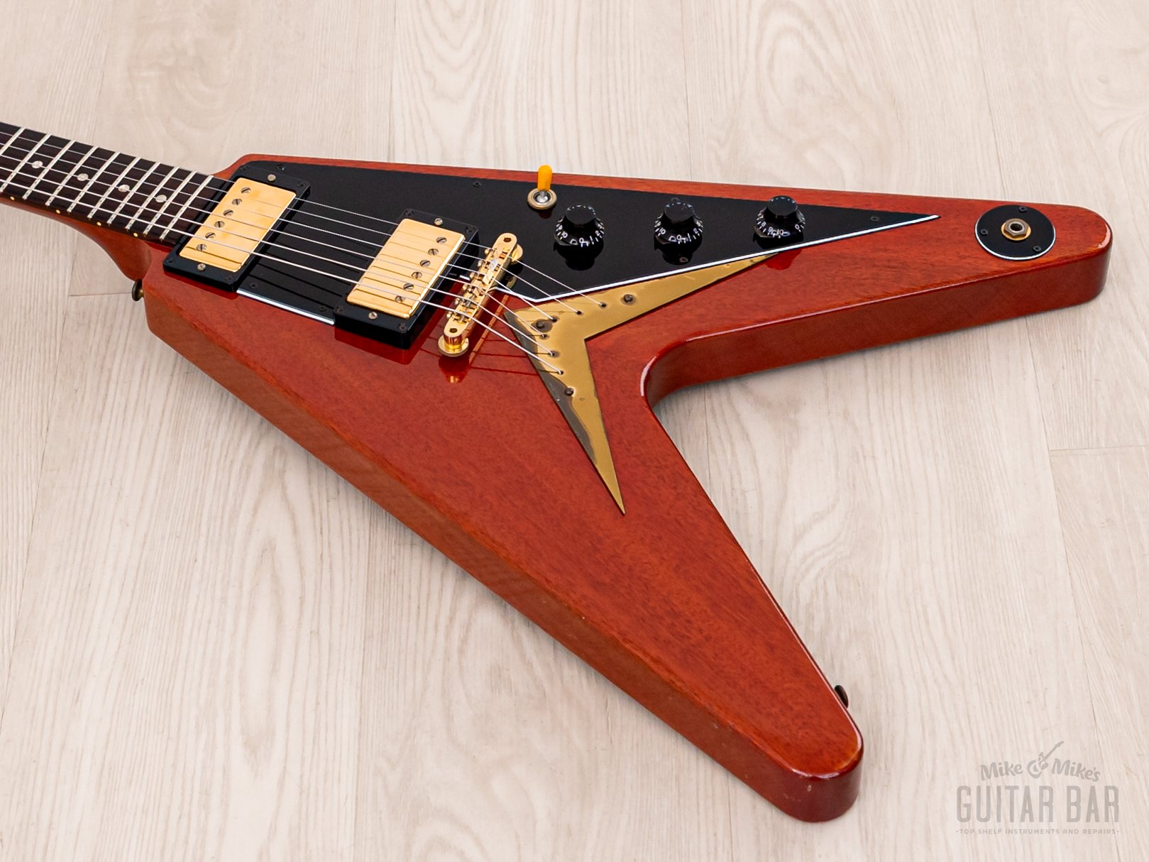 2008 Gibson Custom Shop Historic 1958 Flying V Mahogany VOS (Cherry) w/ 57 Classic PAFs, COA, Hangtags & Case
