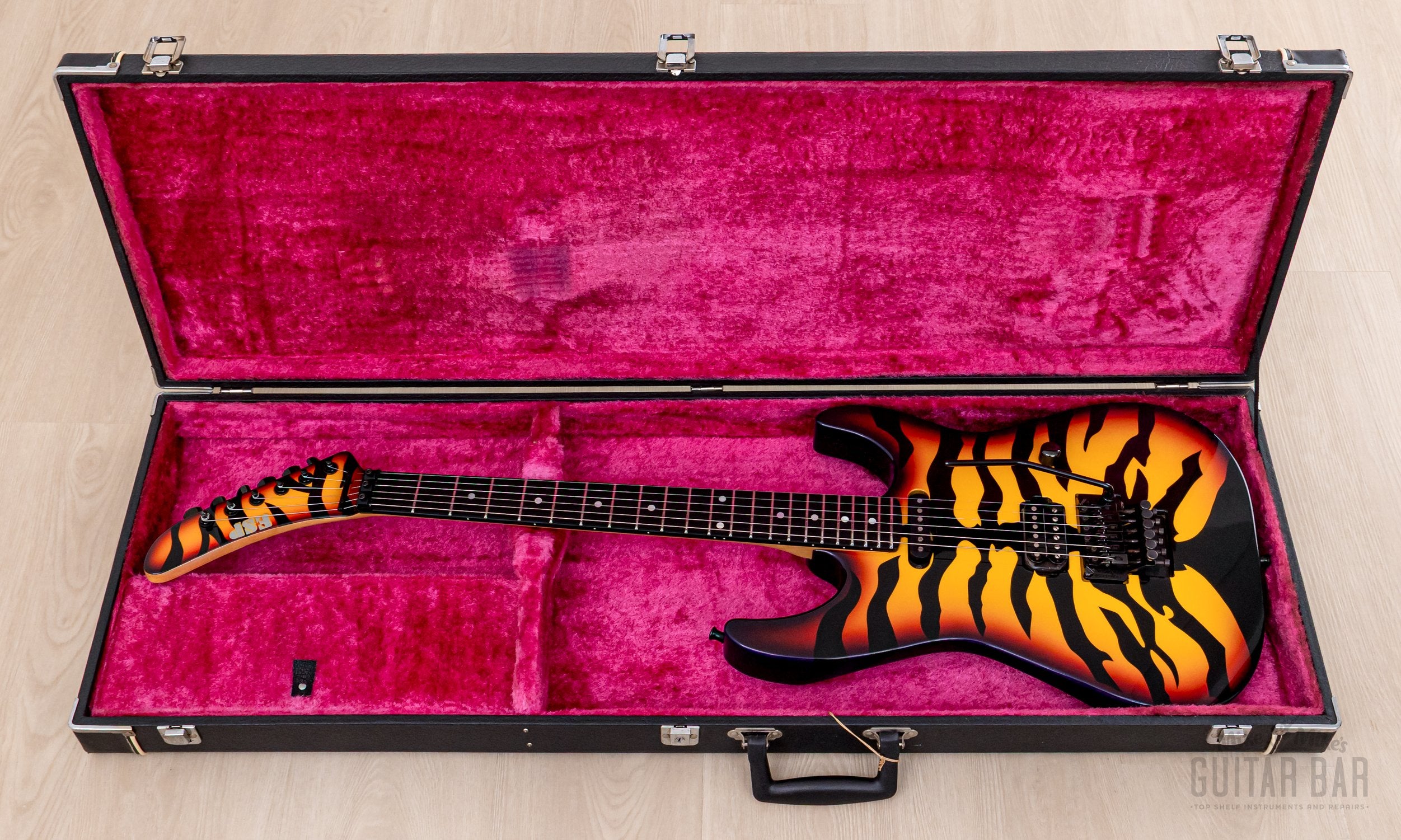 1989 ESP George Lynch SGL-300PT Purple Tiger, Near-Mint w/ Case