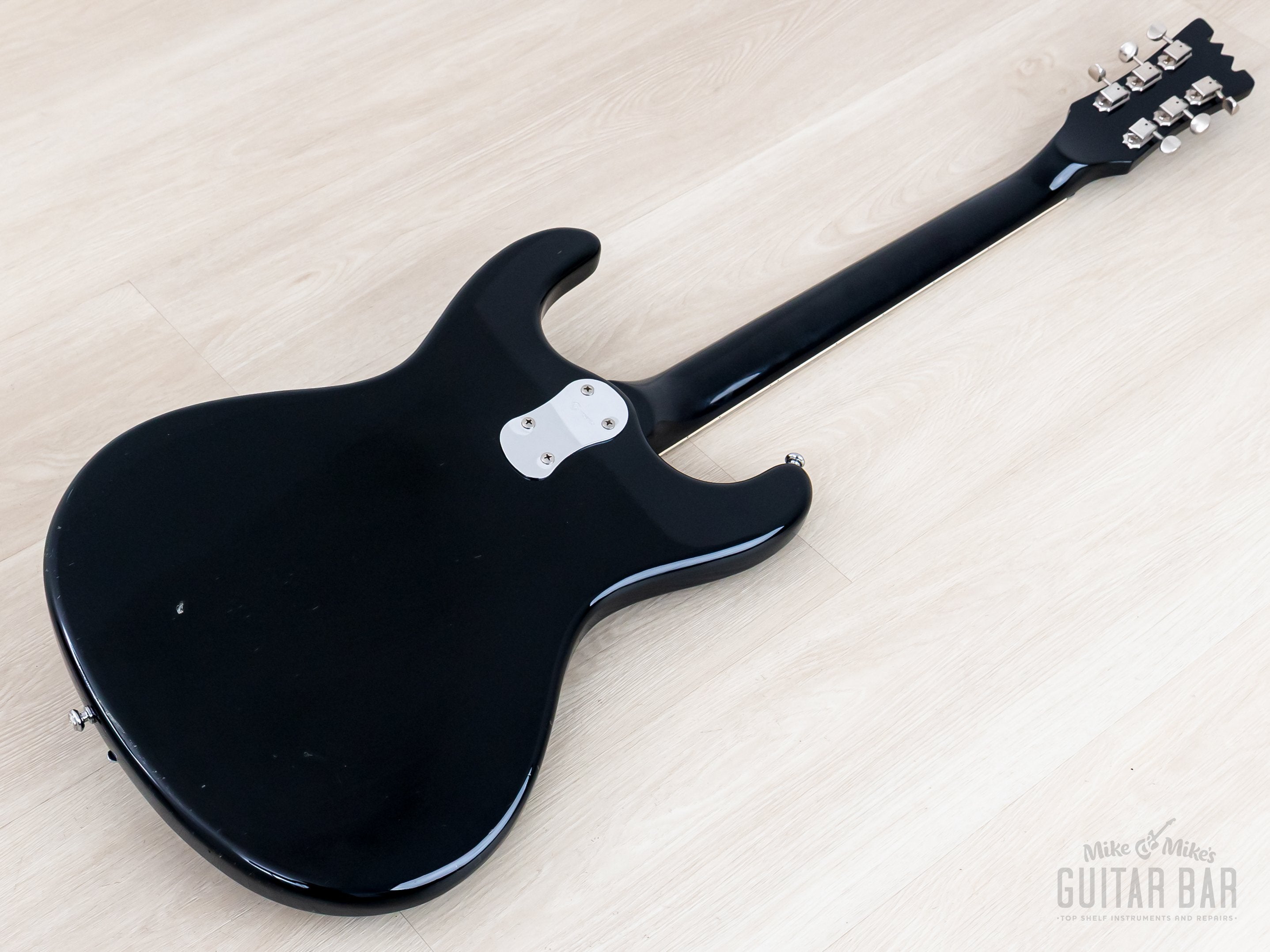 1990s Mosrite Ventures Model Super Custom '65 Black w/ Vibramute & Cas