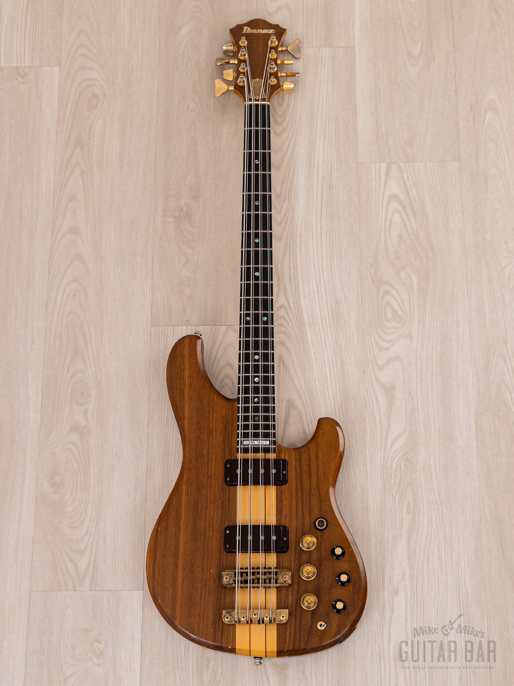 1982 Ibanez Musician 8-string ST-980 24-fret, Fleetwood Mac John McVie-Owned w/ Flight Case