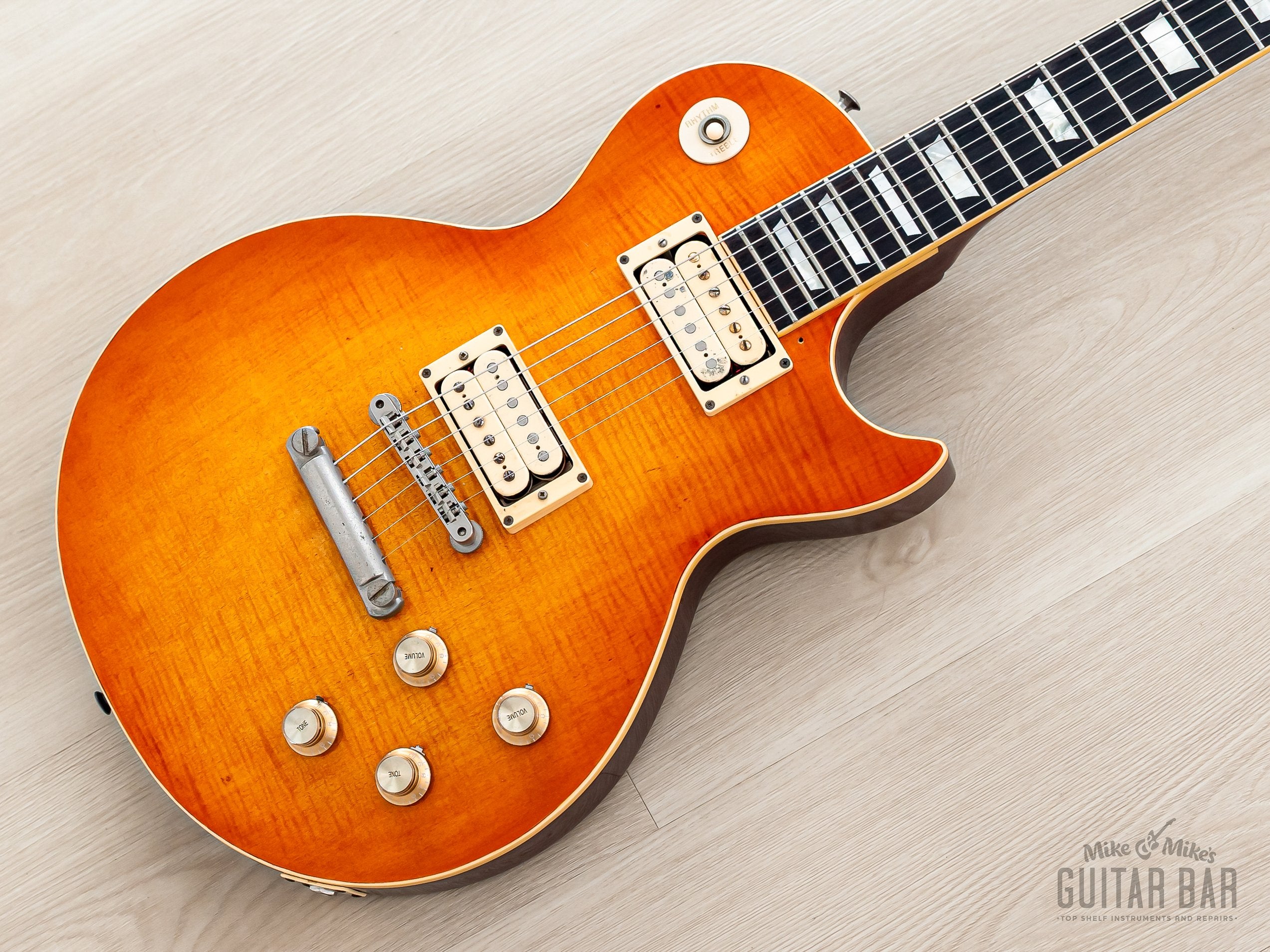 邦楽 MEGA-G / Try and Error EP 1979 Greco EG850 Limited Edition Flame Top Burst Cherry Sunburst w/ Eb