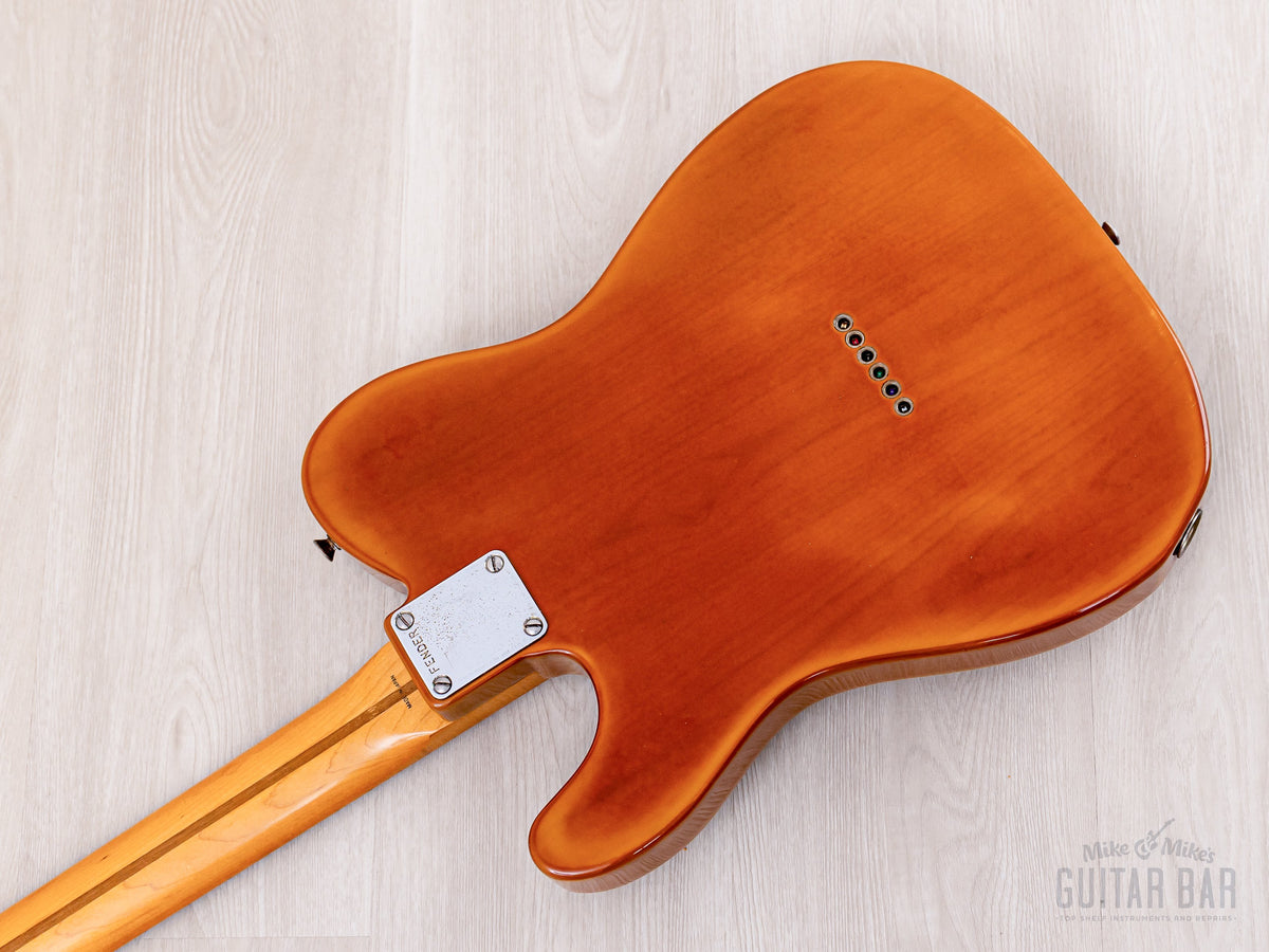 Back of ash body, ambered Butterscotch finish