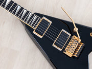 1991 Grover Jackson Dan Spitz Rhoads V body with pickups and tremolo