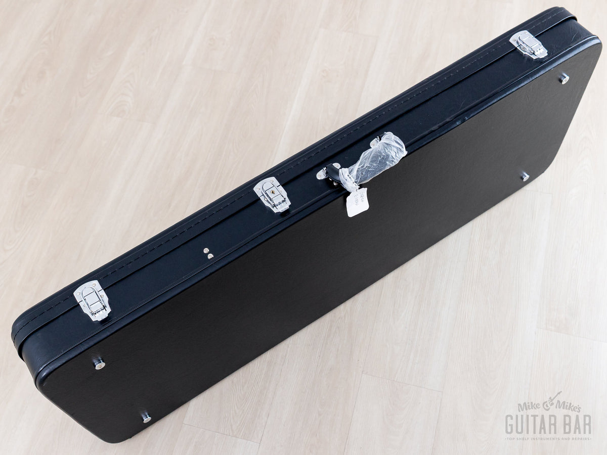Black hardshell case, angled view