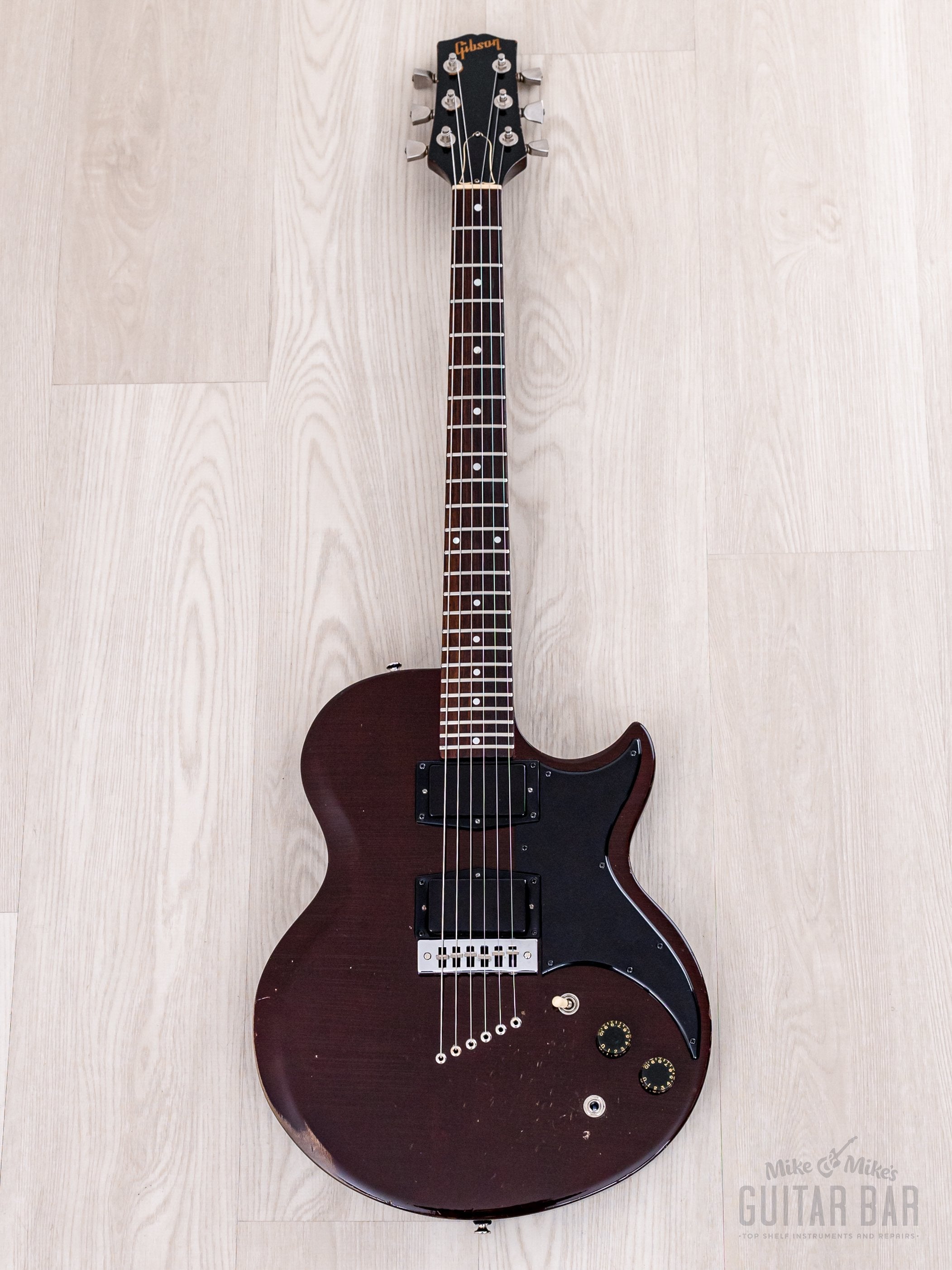 1976 Gibson L6-S Deluxe Vintage Electric Guitar Wine Red, 100% Origina